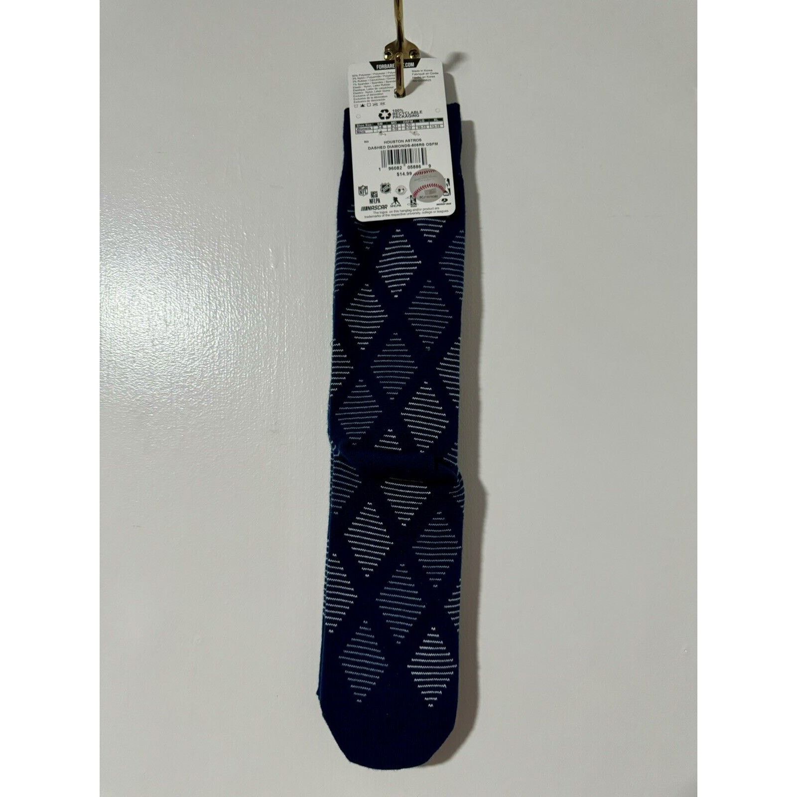 MLB Brand NEW Houston Astros Ankle High Socks Size ONE SIZE - 2 Thumbnail