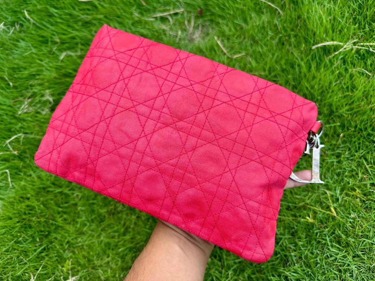 Dior Authentic Christian Dior Panarea Cannage Quilted Canvas Size ONE SIZE - 2 Thumbnail