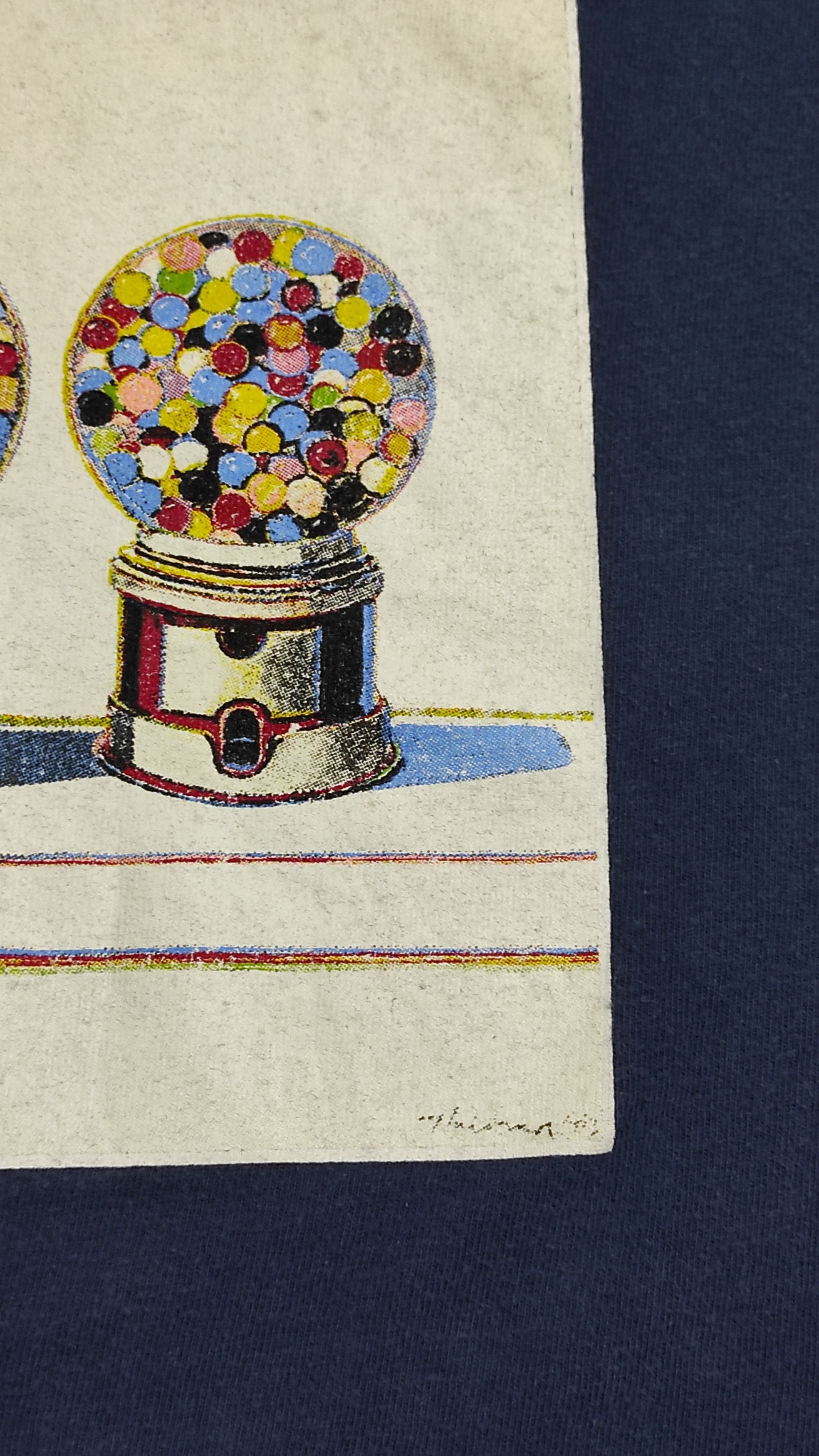 Mostly Heard Rarely Seen Vintage 2000 "Three Gumball Machines" by Wayne Thibaud Size US XL / EU 56 / 4 - 7 Thumbnail