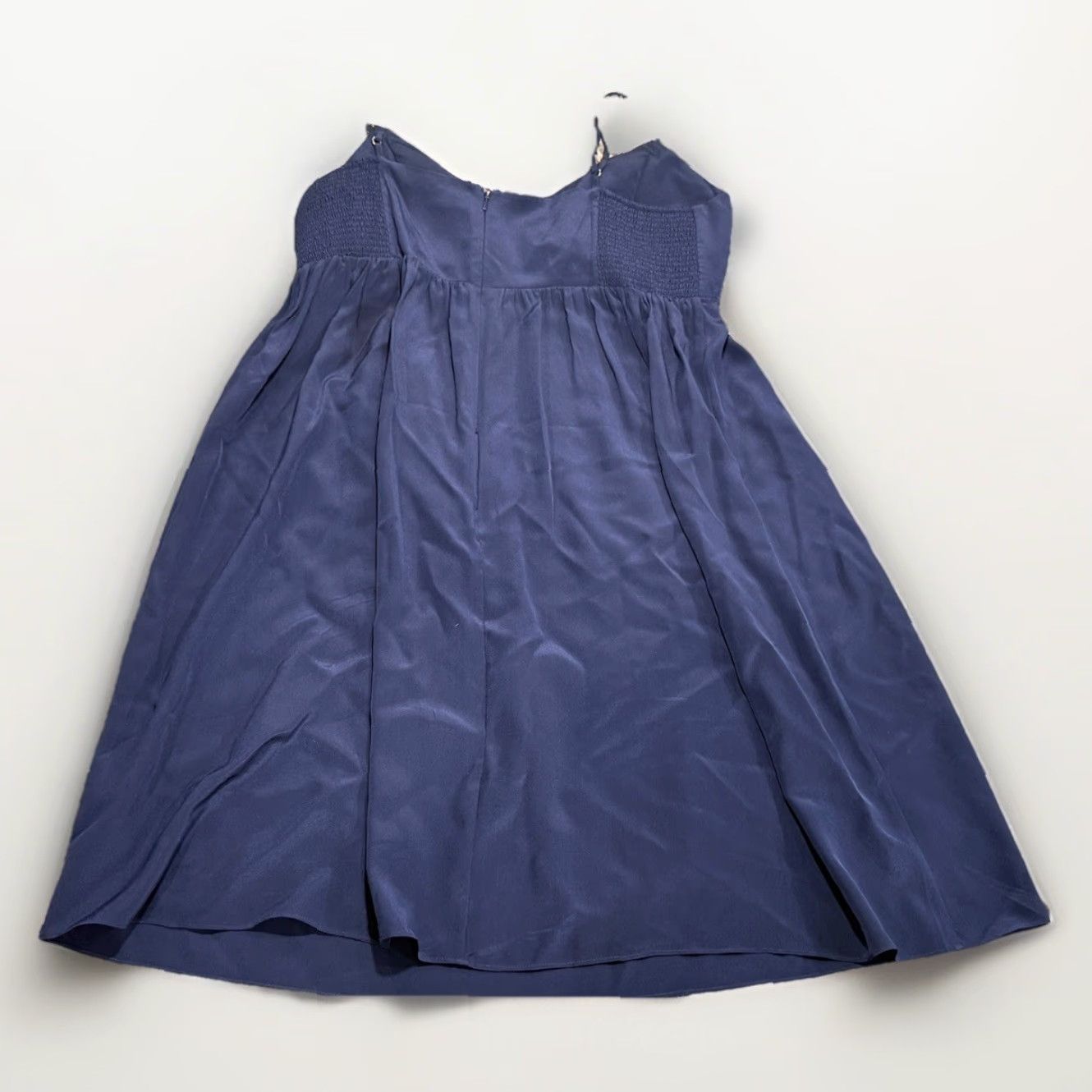Lilly Pulitzer VINTAGE Lilly Pulitzer Women's Dress Sz 10 Silk A-Line Preppy Navy Gold Embroidery Short Size L / US 10 / IT 46 - 8 Thumbnail