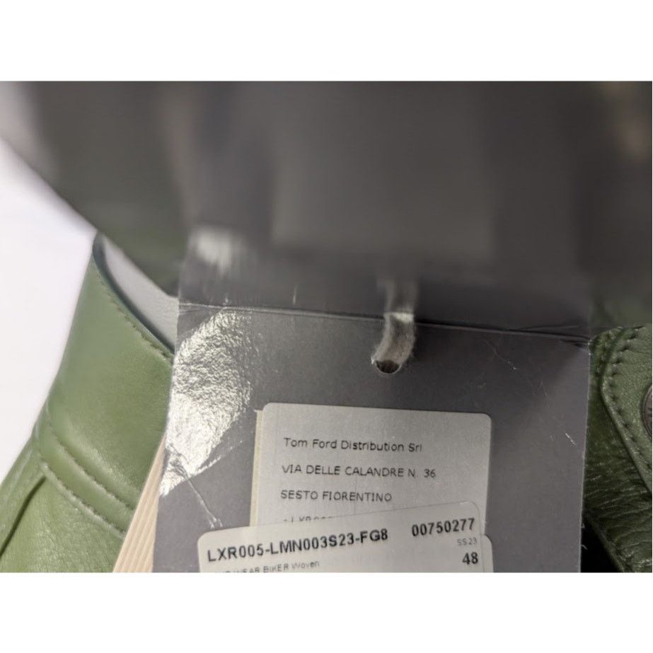 Tom Ford o1rshd1 Leather Jacket in Green Size US M / EU 48-50 / 2 - 21 Thumbnail