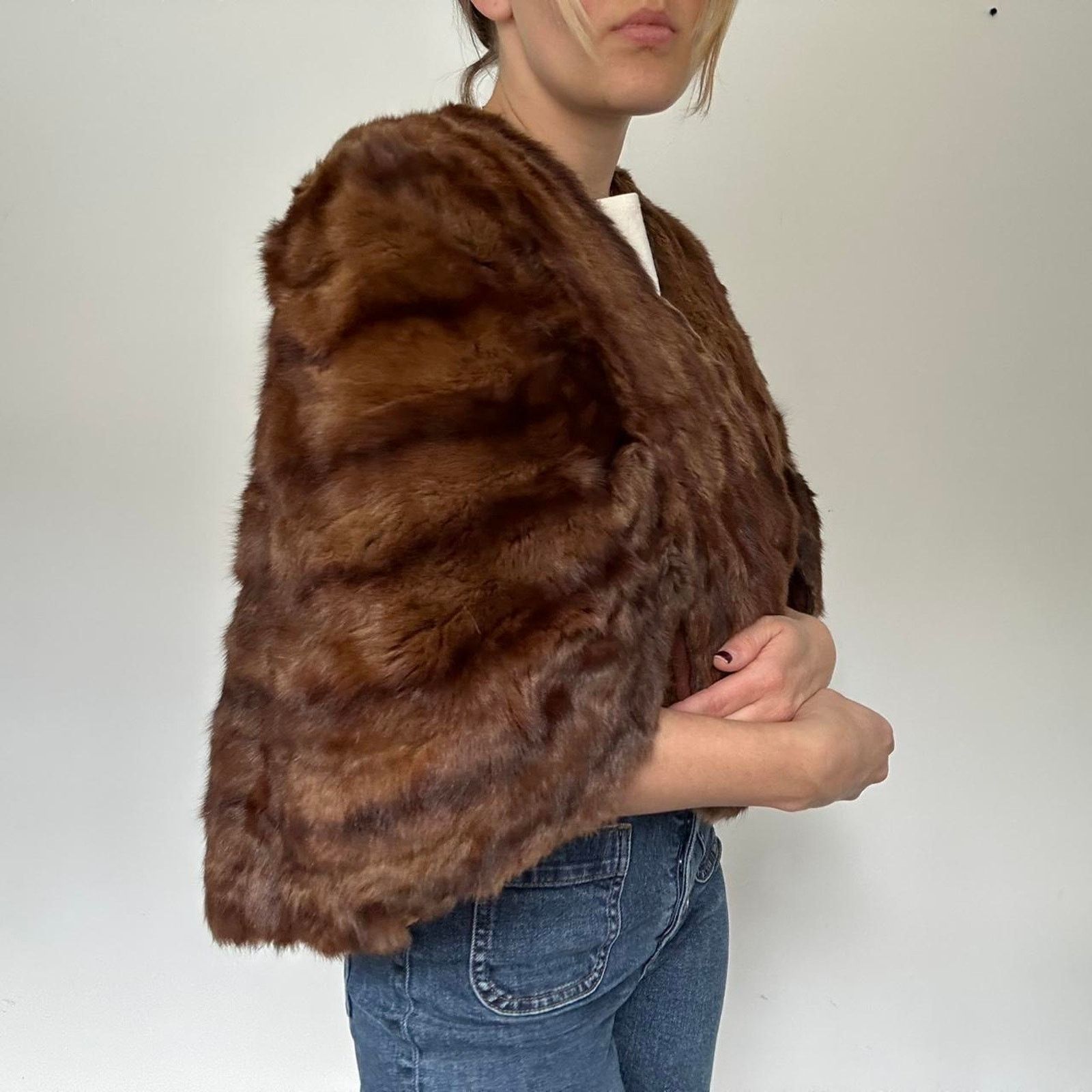 Other Vintage Mink Fur Cape / Capelet (One Size) Size ONE SIZE - 5 Thumbnail