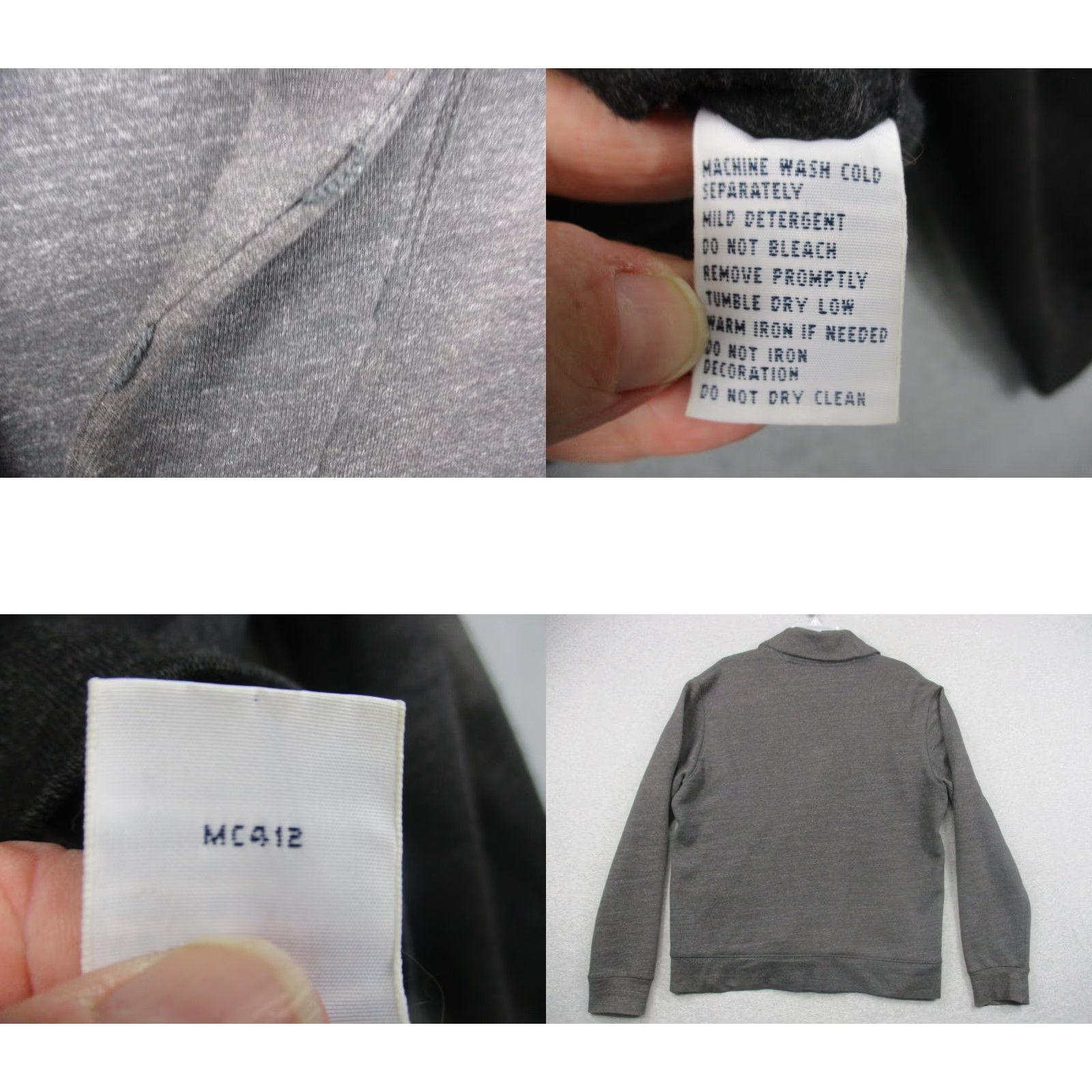 Ralph Lauren Polo Ralph Lauren Large Heather Gray Shawl Collar Fisherman Cardigan Sweater RRL Size US L / EU 52-54 / 3 - 8 Thumbnail