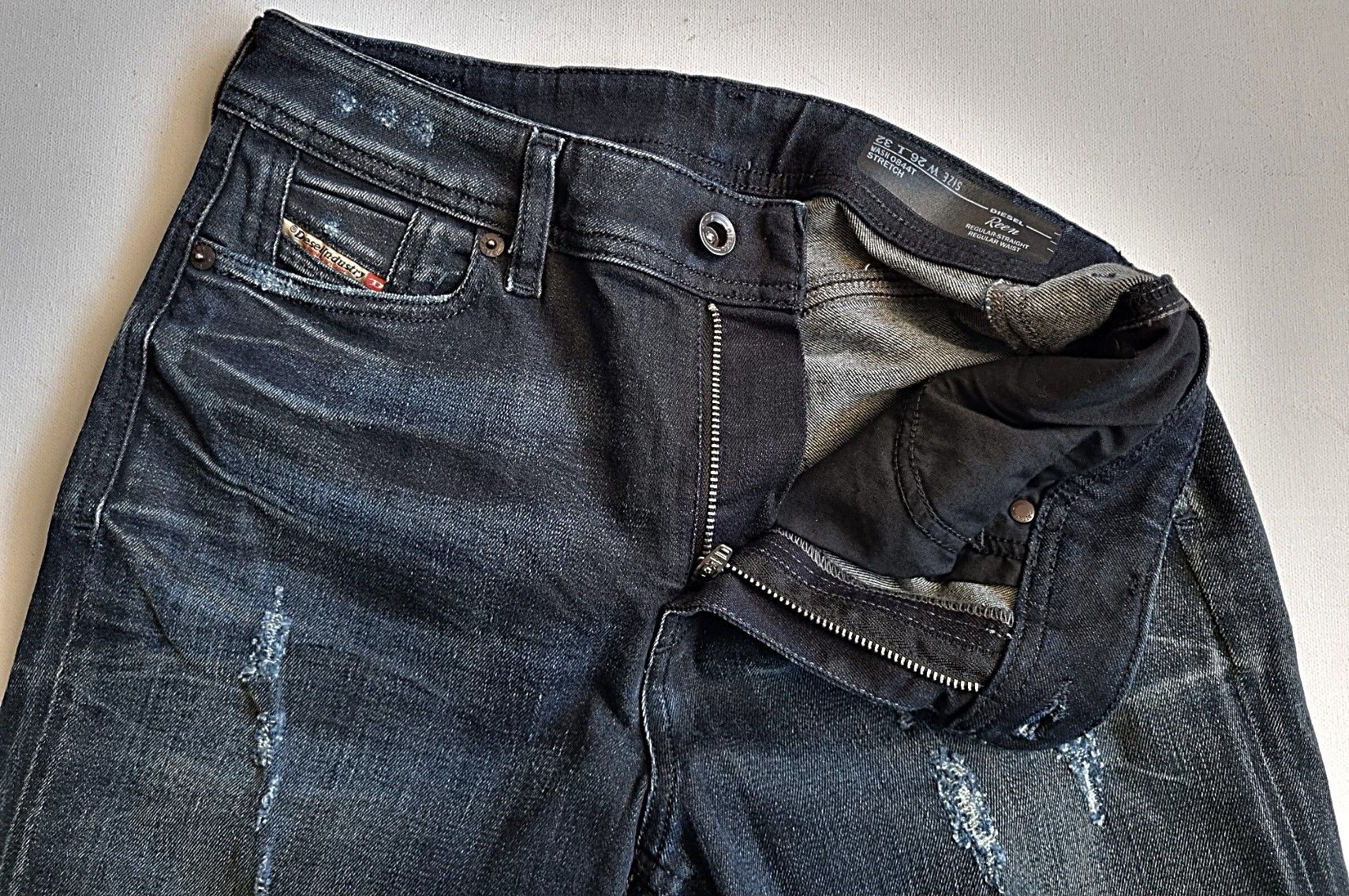 Diesel Diesel Reen 0844T Stretch Jeans 26X32 Size 26" / US 2 / IT 38 - 5 Thumbnail