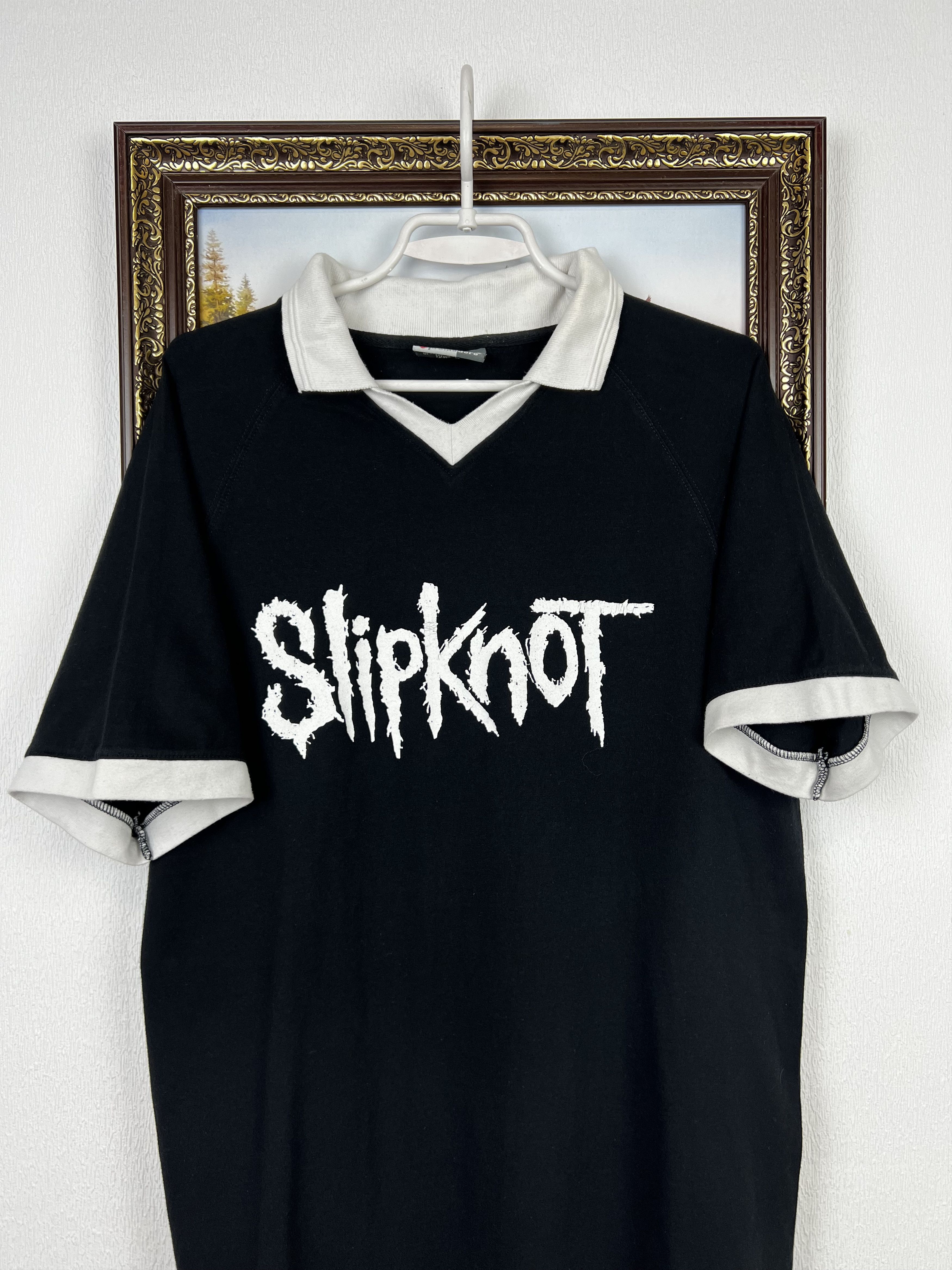 Vintage Vintage 00's Slipknot Polo Maggot Shirt Band Over Print Size US L / EU 52-54 / 3 - 2 Thumbnail