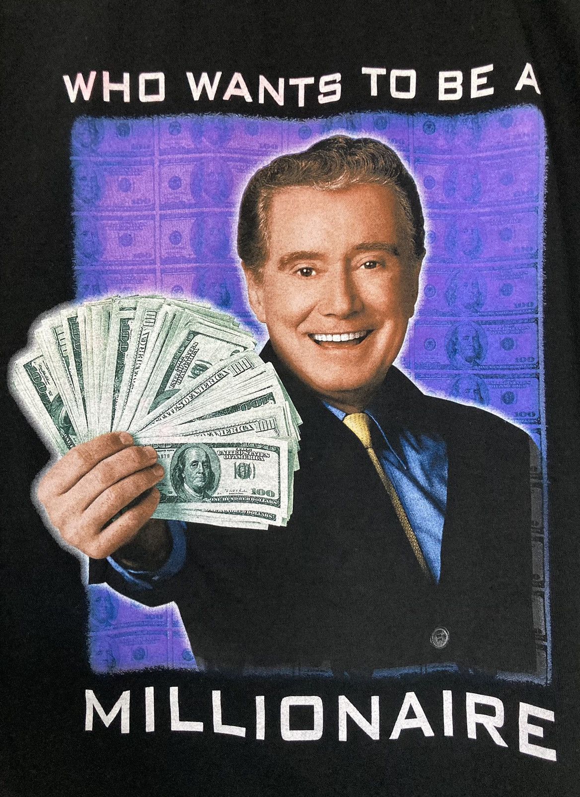 Disney WHO WANTS TO BE A MILLIONAIRE SHIRT REGIS PHILBIN SHOW PROMO Size US XL / EU 56 / 4 - 3 Thumbnail