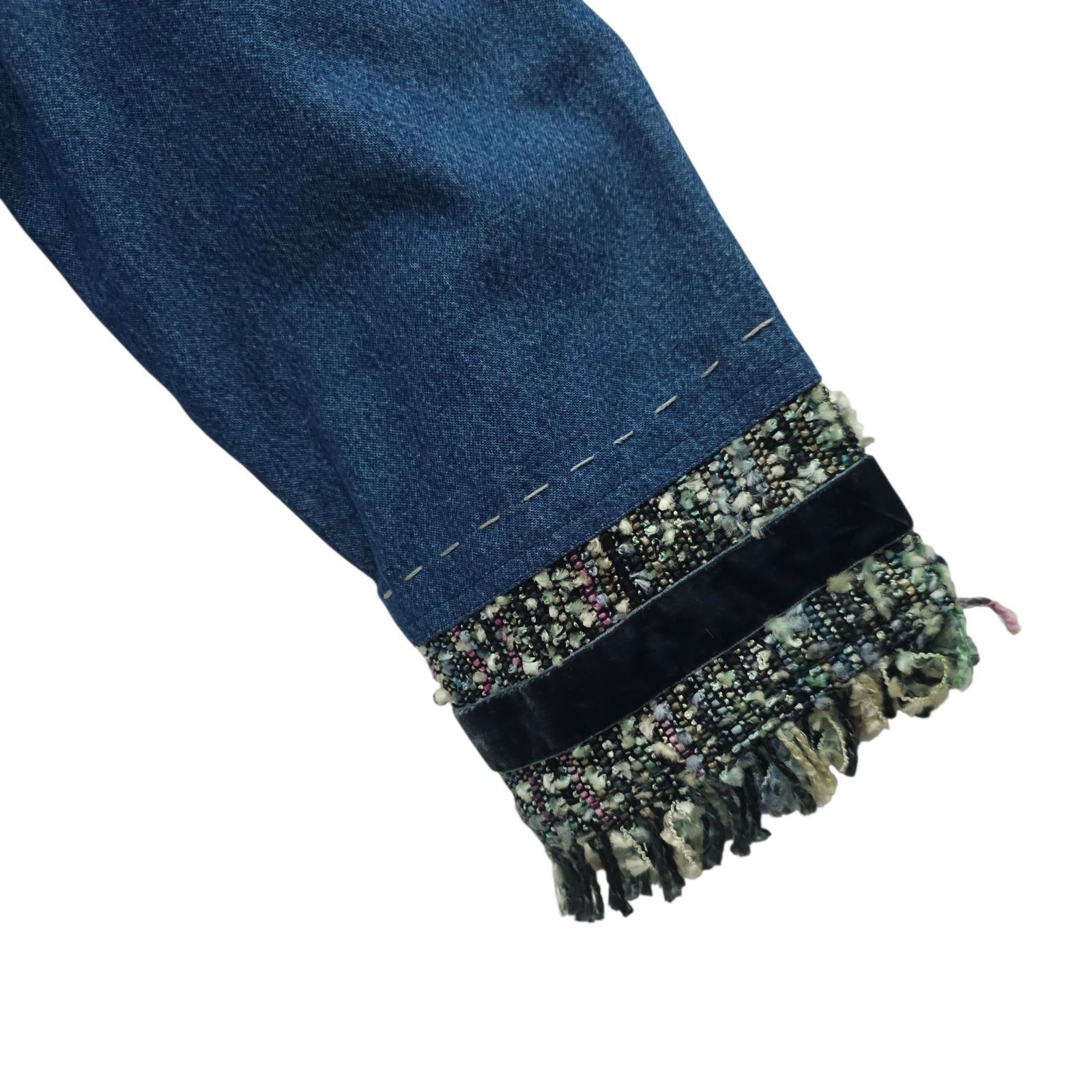 Other Yak Magik Jacket XL Denim Funky Boho Fringe Art to Wear Size XL / US 12-14 / IT 48-50 - 14 Thumbnail