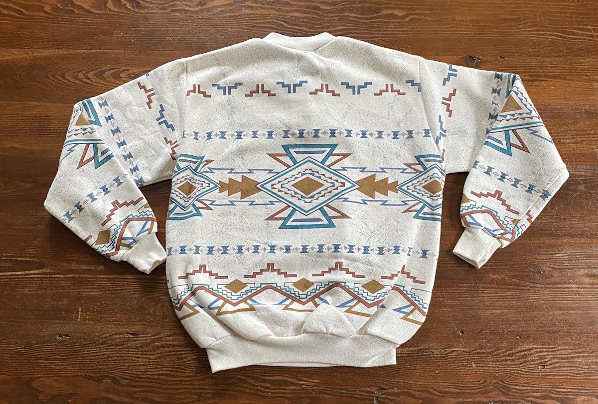 Native Vintage 90’s Grand Canyon Native Print Crewneck Sweatshirt Size US M / EU 48-50 / 2 - 12 Thumbnail
