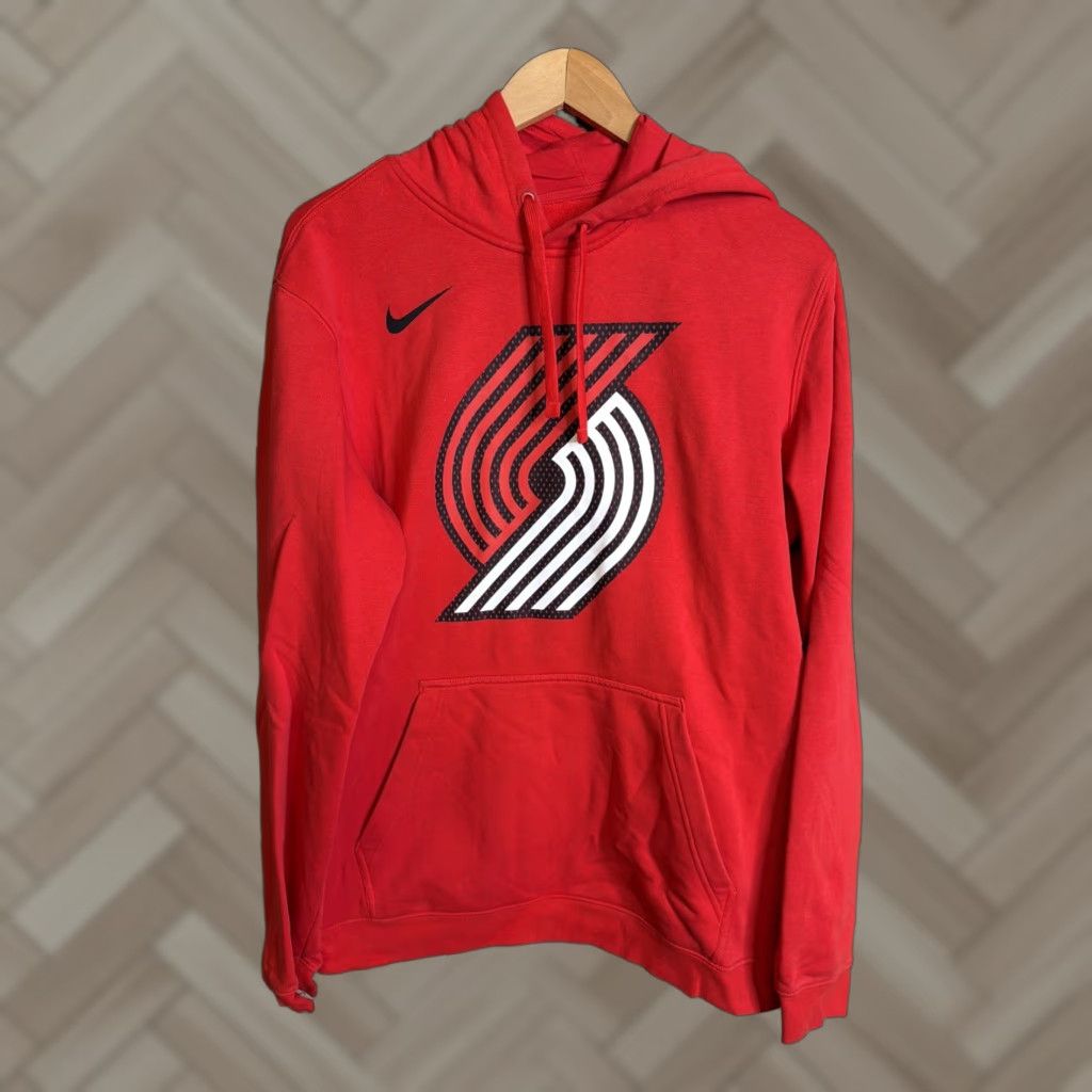 Nike Nike Portland Trail Blazers Logo Pullover Hoodie Large Red NBA Sweatshirt Size US L / EU 52-54 / 3 - 1 Thumbnail