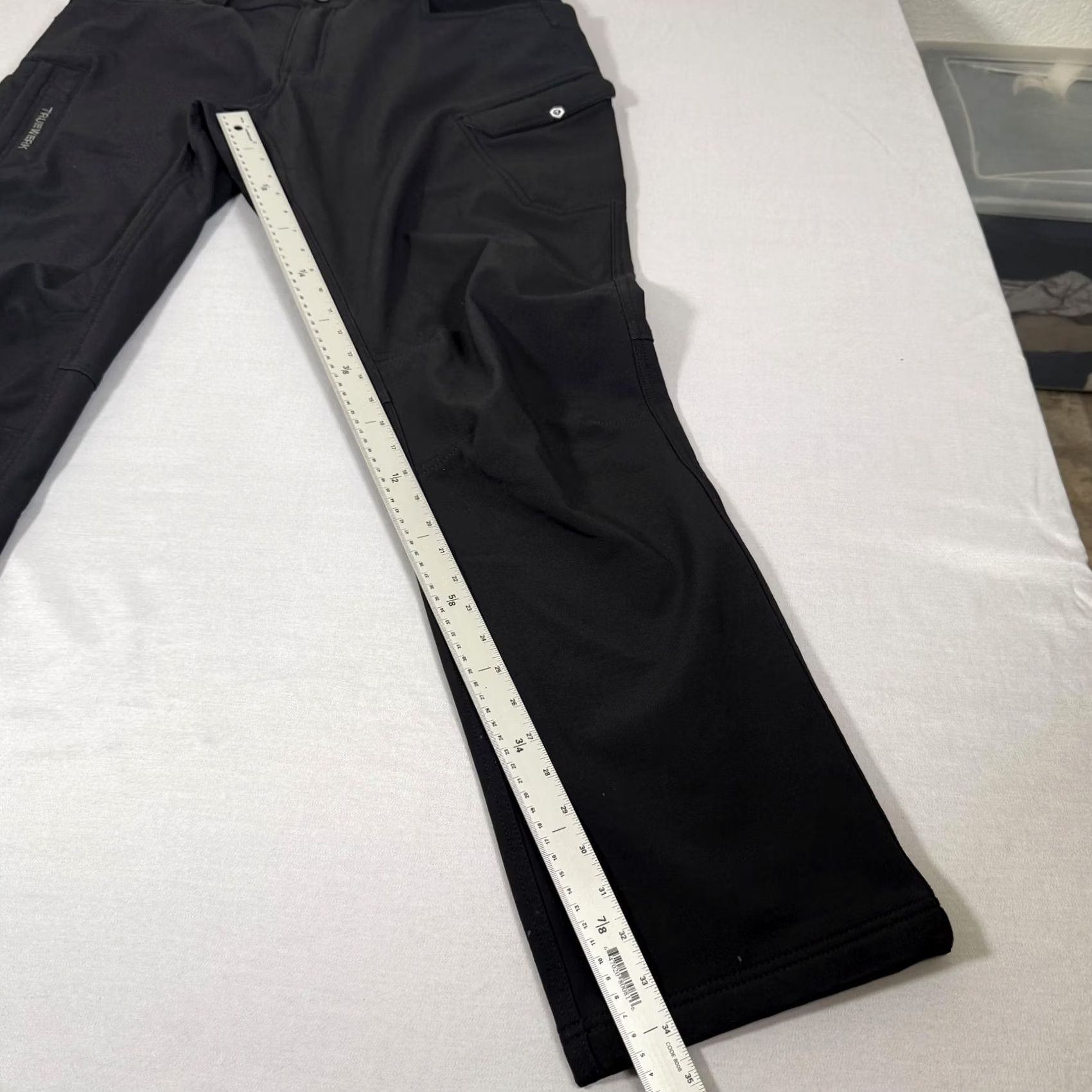 Vintage Truewerk T3 Werkpant Pants Cargo Insulated Black 38W 34L Mens Workwear Stretch Fleece Lined Regular Straight Size US 38 / EU 54 - 5 Thumbnail