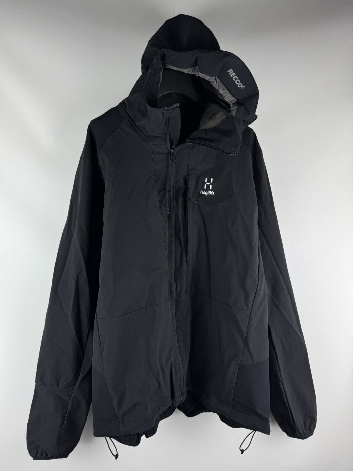 Haglofs Haglofs Recco Soft Shell Waterproof Jacket Black Size US XL / EU 56 / 4 - 1 Thumbnail
