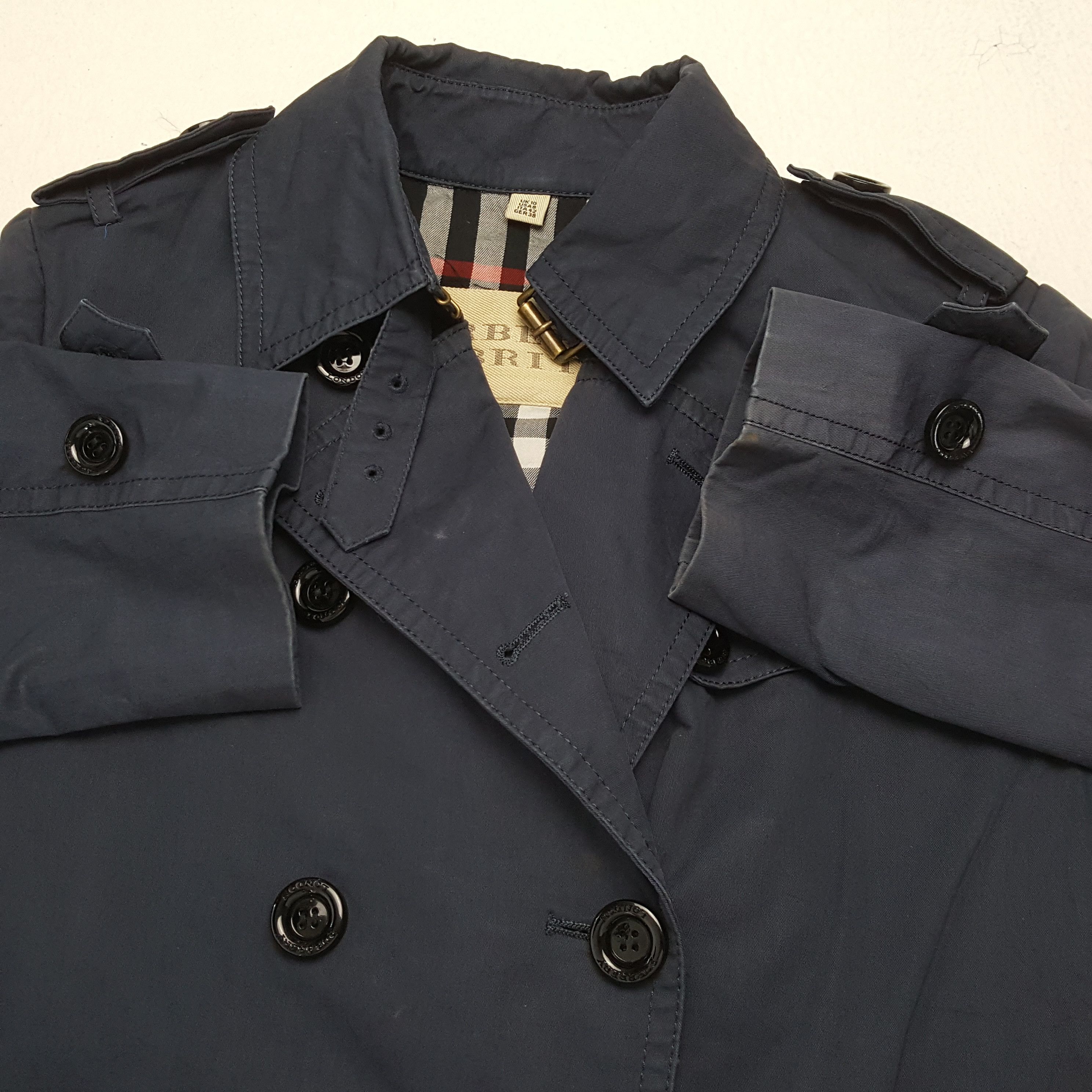 Burberry × Vintage Vintage BURBERRY BRIT Fashion Brand Designer Coat Jacket Size US S / EU 44-46 / 1 - 9 Thumbnail