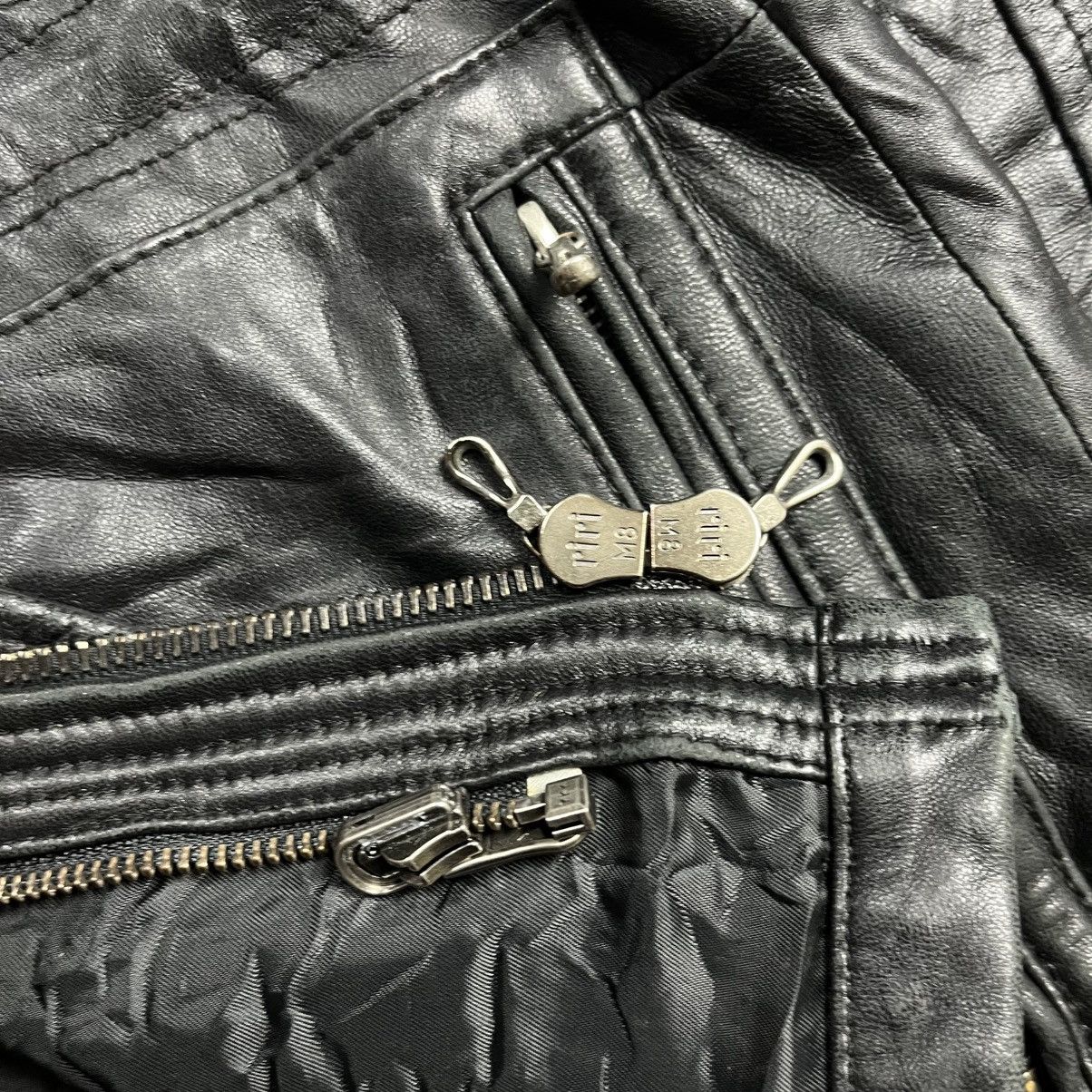 5351 POUR LES HOMMES 5351 Pourless Hommes - Riri Zips Leather Jacket Size US M / EU 48-50 / 2 - 11 Thumbnail
