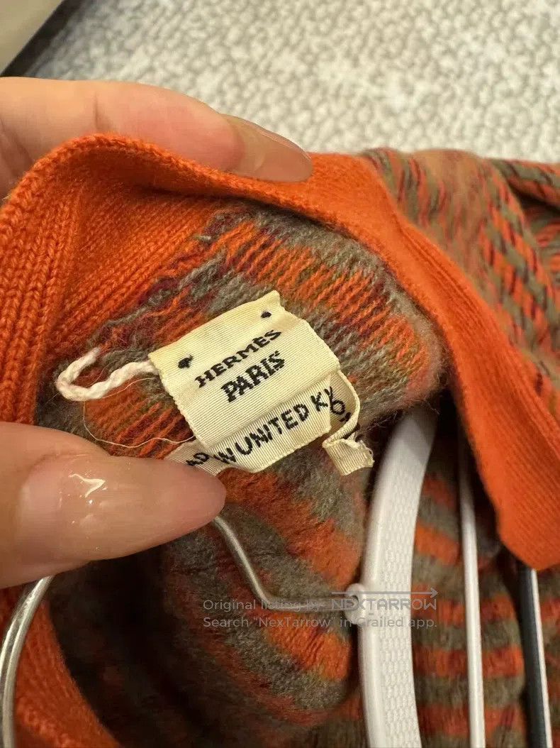 Hermes Hermes Whole cashmere high-grade cashmere coat sweater Size XXS / US 00 / IT 34 - 2 Thumbnail