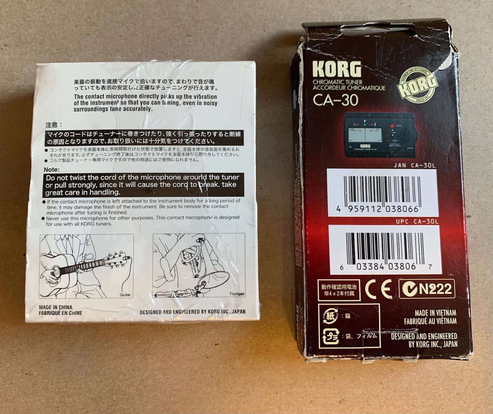 Michael Kors KORG CA-30 Chromatic Tuner & KORG CM100L Clip-On Microphone Size ONE SIZE - 2 Thumbnail
