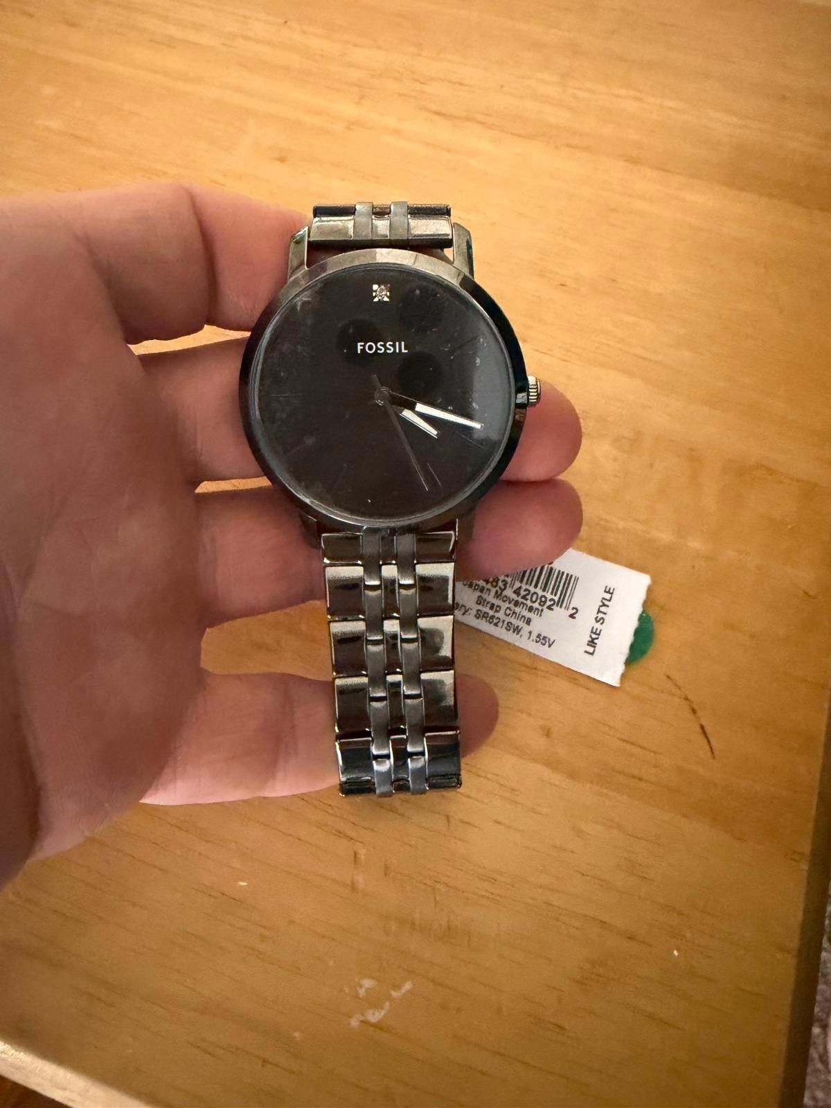 Fossil Brand New Authentic Fossil Lux Luther Smoke Men's BlackWatch Size ONE SIZE - 3 Thumbnail