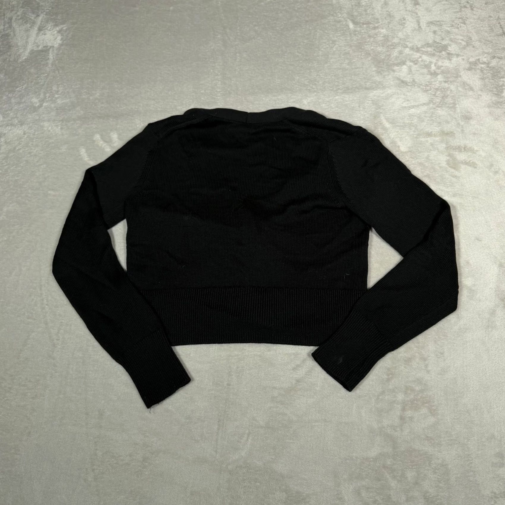 Banana Republic Banana Republic Cardigan Womens XS Black Ribbed Knit Button Up Sweater Size XS / US 0-2 / IT 36-38 - 7 Thumbnail