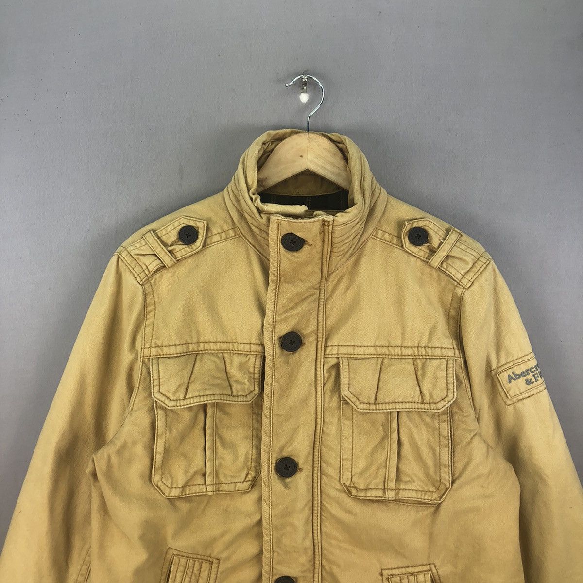 Abercrombie & Fitch Vintage 2000s A&F Zipper Saw Tooth Work Jacket - Faded Size US M / EU 48-50 / 2 - 4 Thumbnail