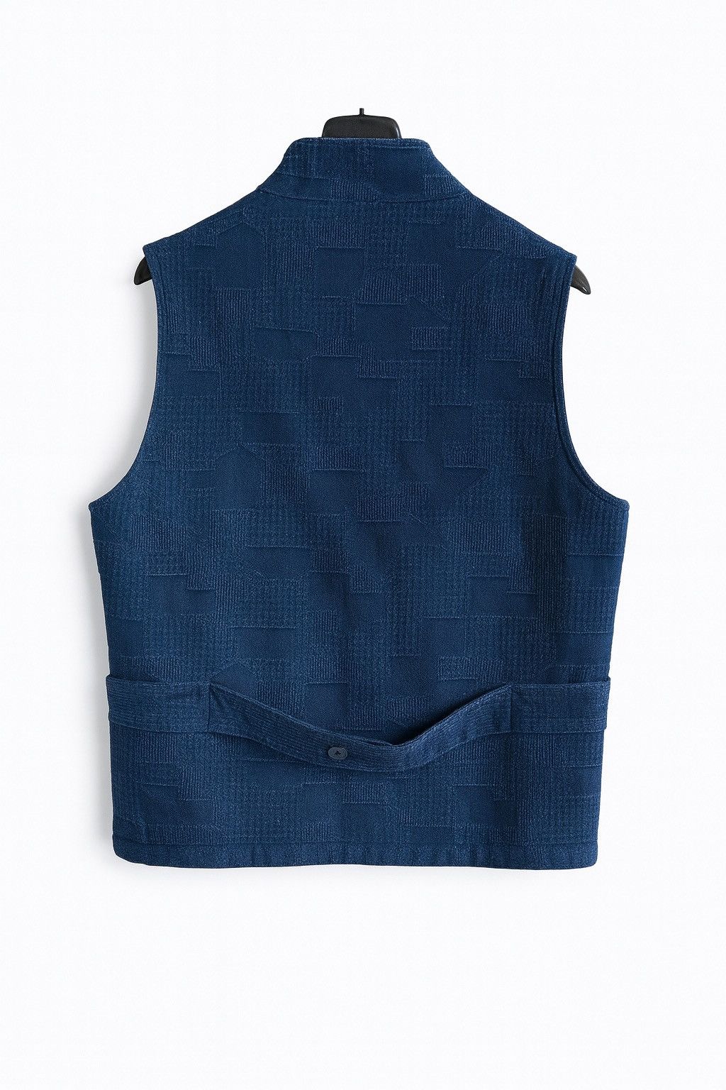 Japanese Brand Vintage Eddy Indigo Patchwork Vest – Japanese Made Size US M / EU 48-50 / 2 - 2 Thumbnail