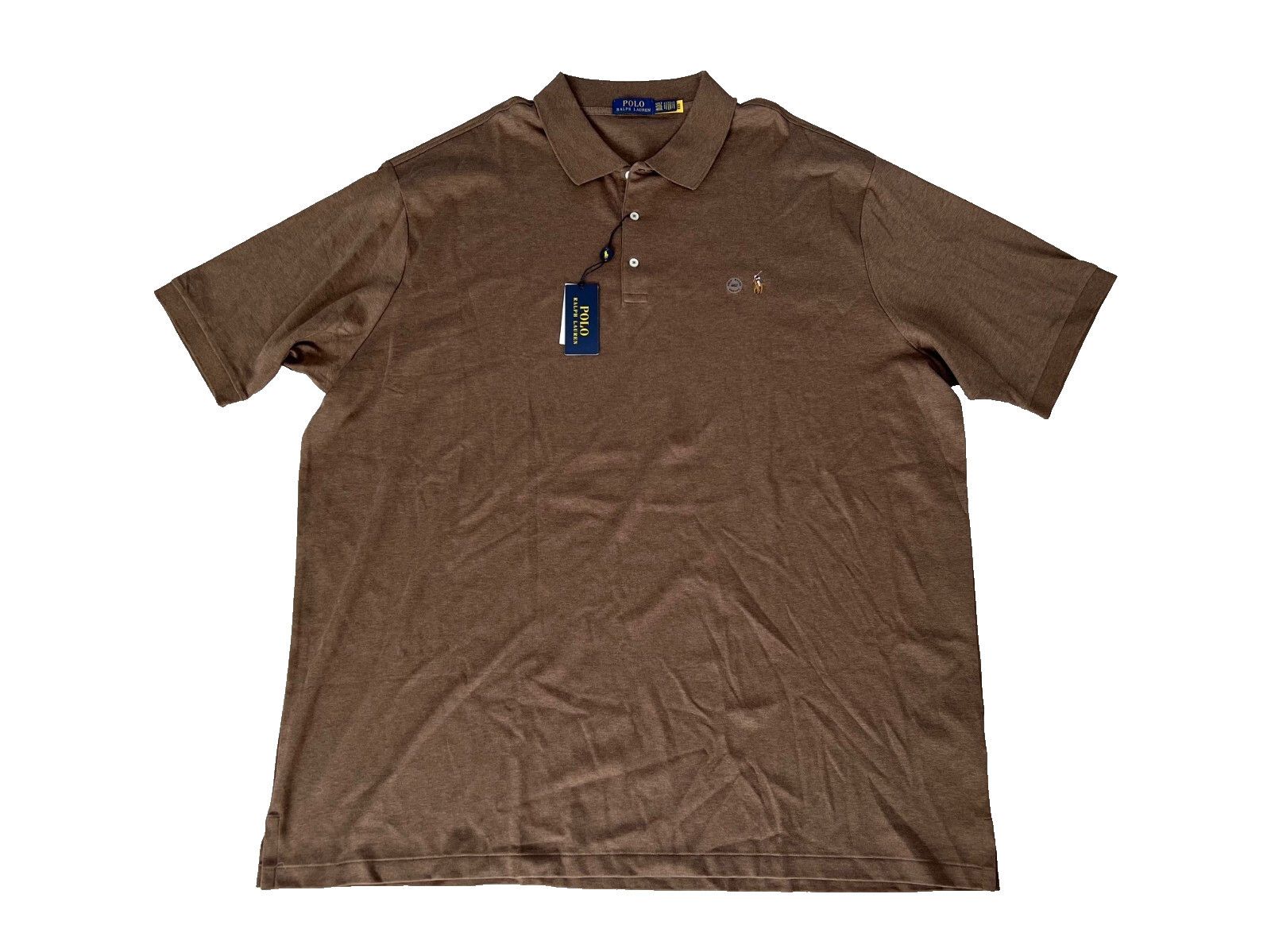 Polo Ralph Lauren Polo Ralph Lauren Polo Shirt Cedar Heather ( 4XLT ) Size US XXL / EU 58 / 5 - 2 Thumbnail