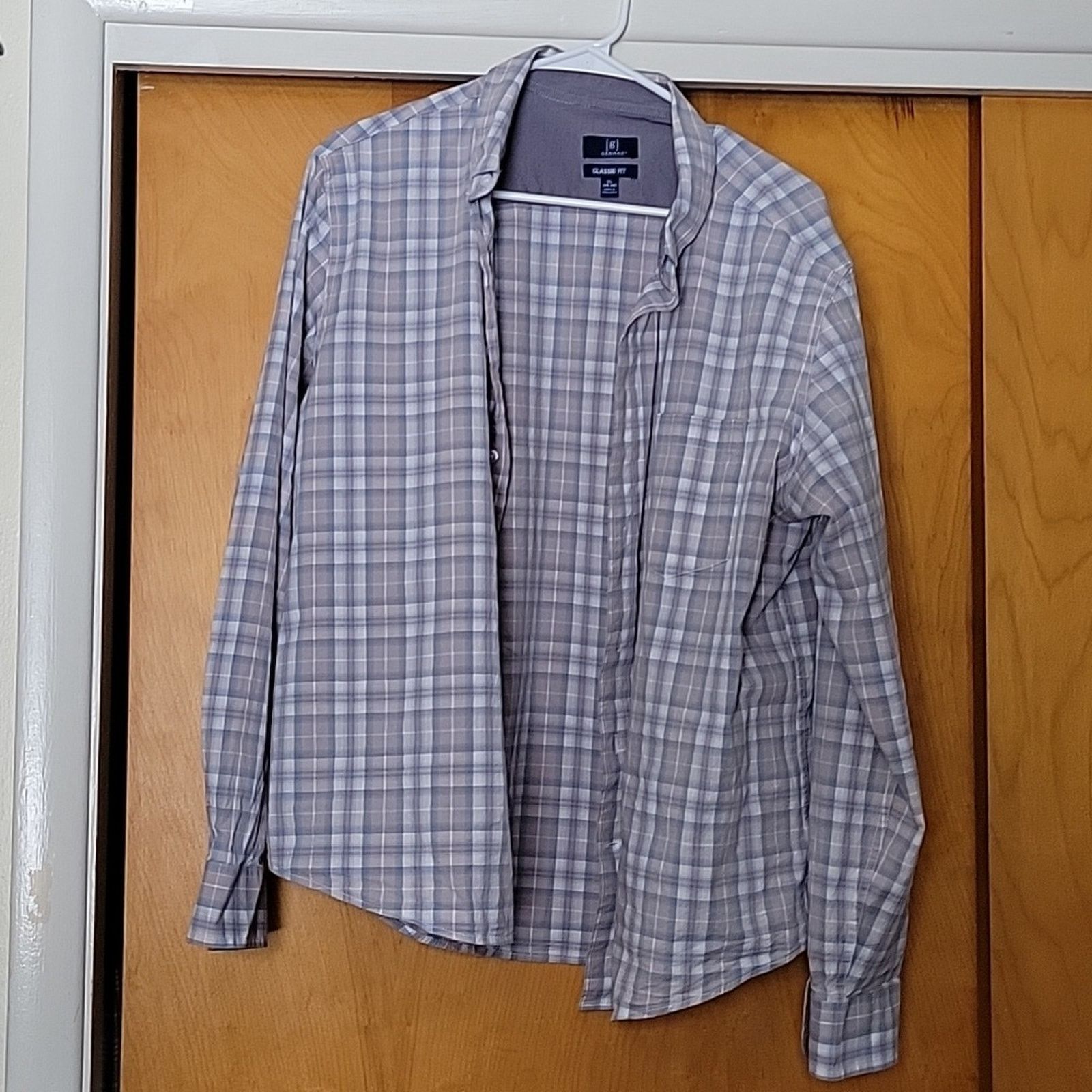George George Poplin Button Shirt Men's 3XL (54-56) White Classic | Grailed