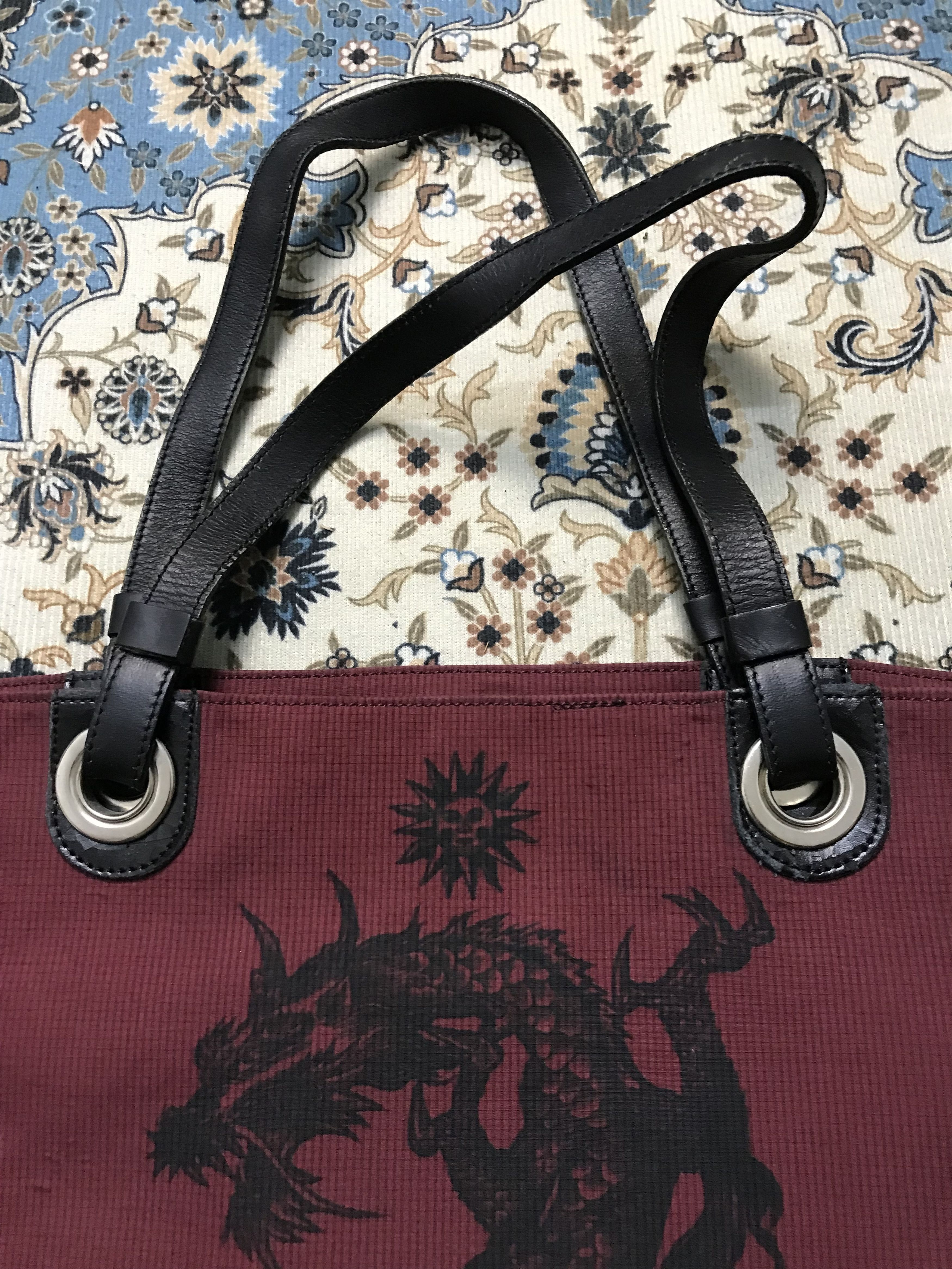 Jean Paul Gaultier Jean Paul Gaultier Limited Style Dragon Art Tote Bag Size ONE SIZE - 13 Thumbnail