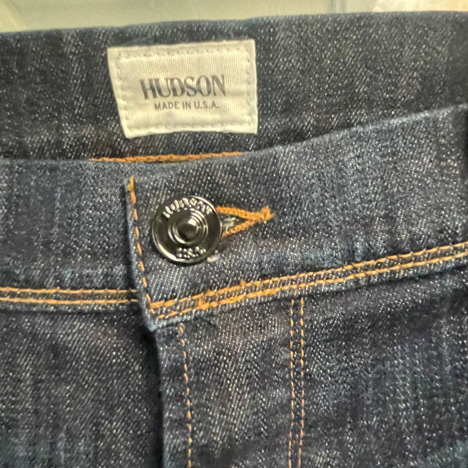 Hudson Hudson Harper Button Fly Mens Jeans Sizes 38 Dark Wash Size US 38 / EU 54 - 2 Thumbnail