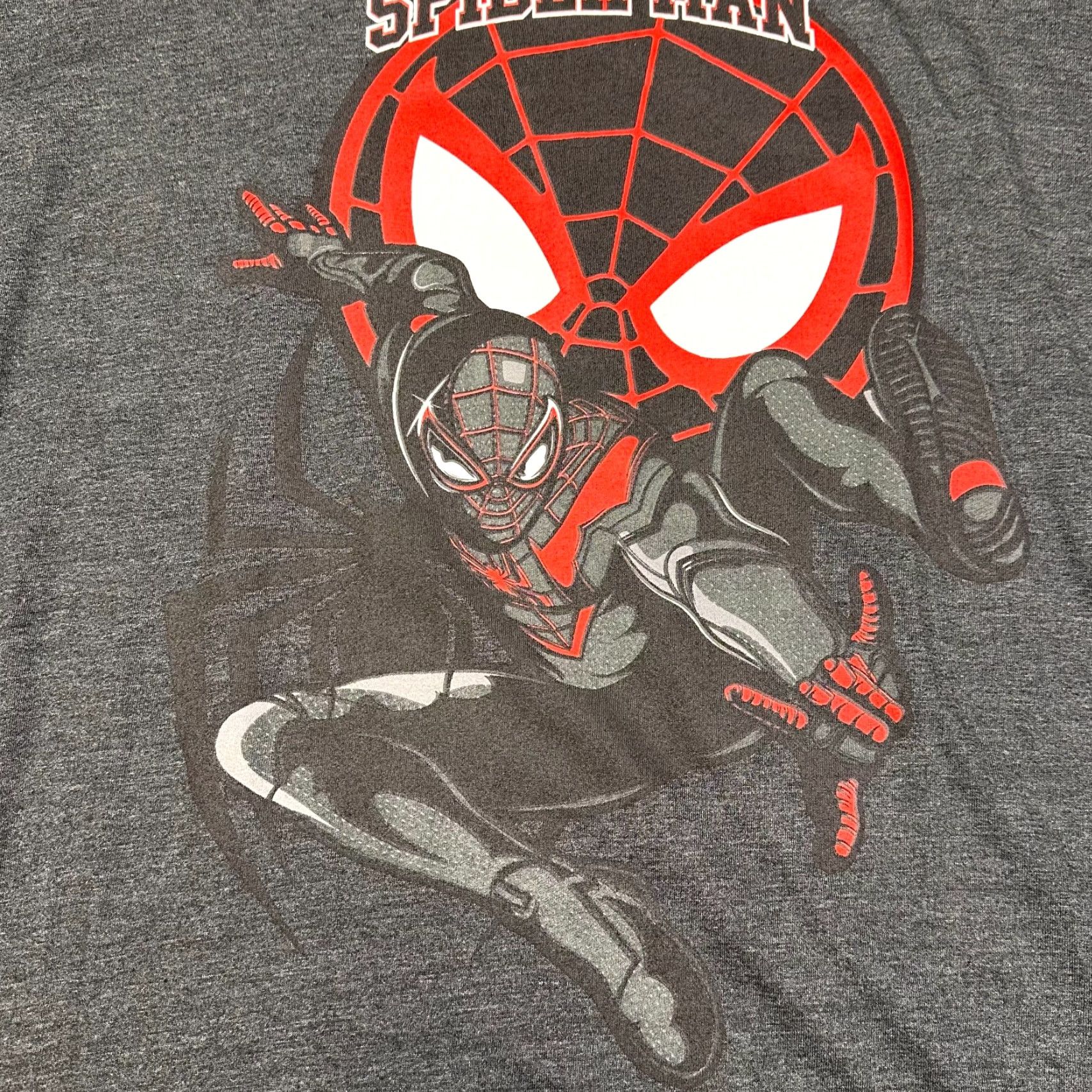 Vintage Spider-man Miles Morales Men's 2XLT Marvel Tall Man Graphic Tee Shirt NWT Size US XXL / EU 58 / 5 - 2 Thumbnail