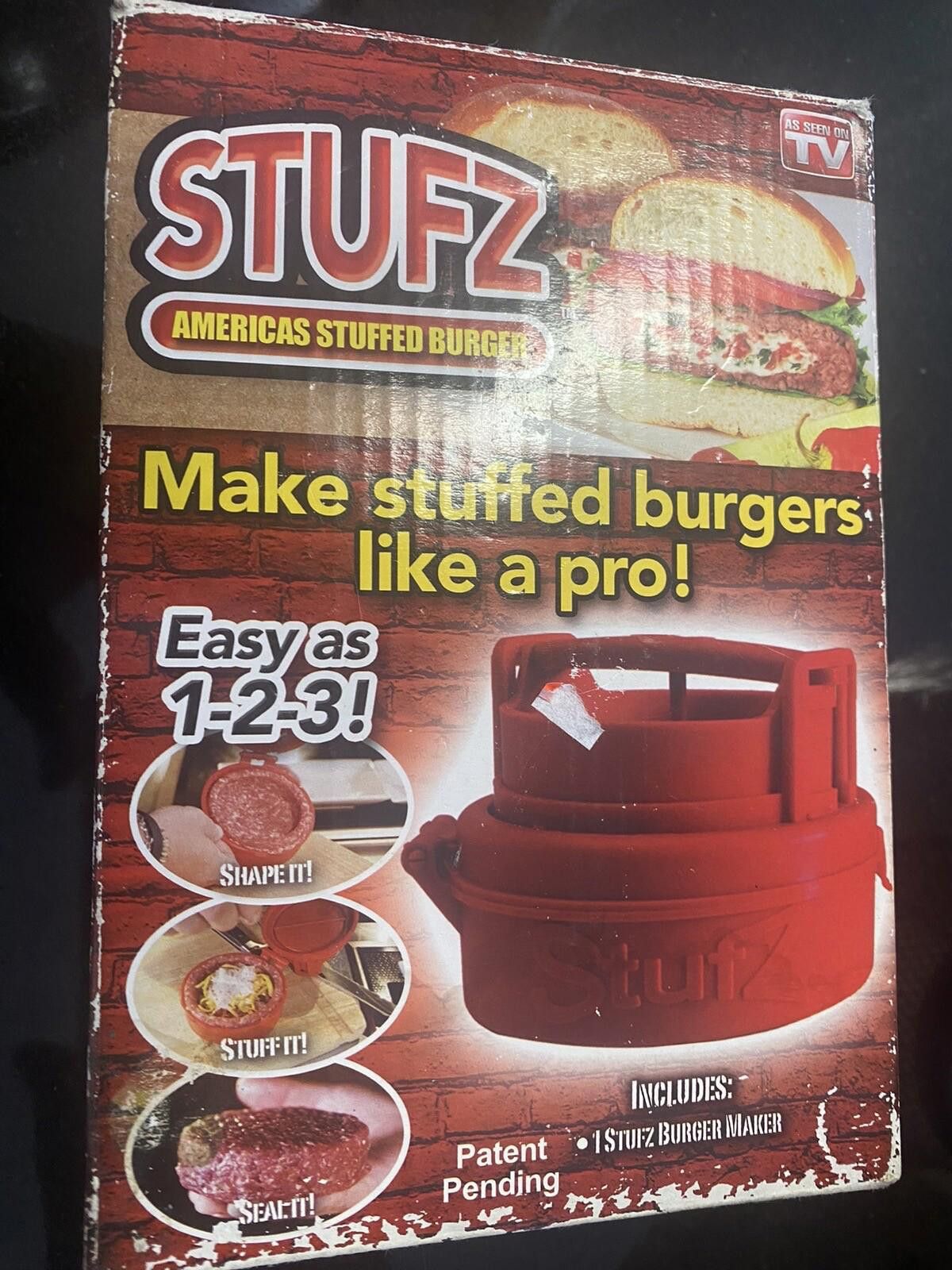Other STUFZ Burger Stuffer Hamburger Maker Stuff BBQ As Seen On TV Size ONE SIZE - 2 Thumbnail