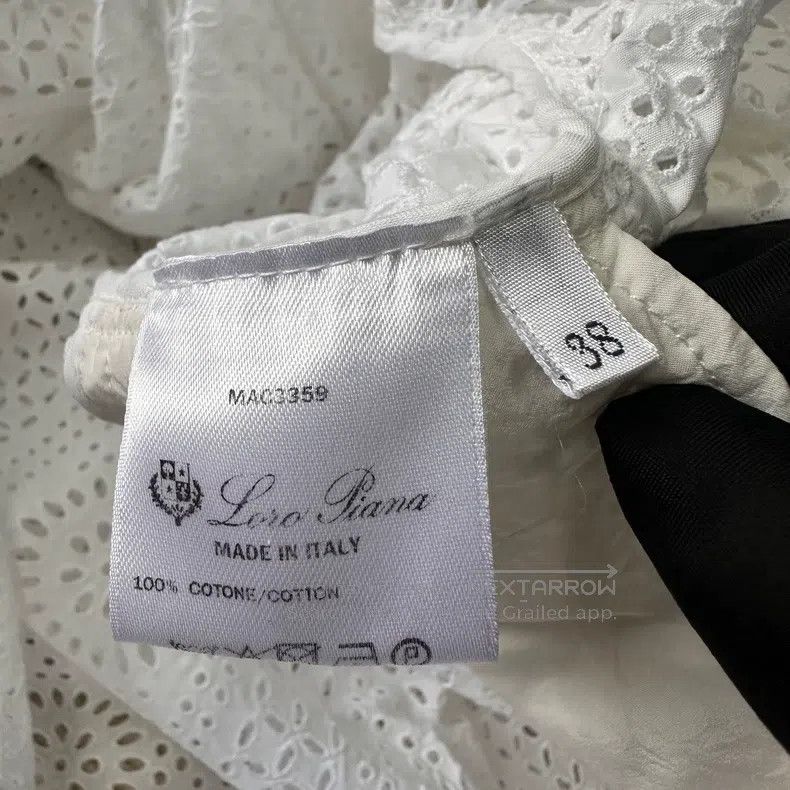 Loro Piana LORO PIANA Lace Jacquard Long Sleeve Dress Size XS / US 0-2 / IT 36-38 - 5 Thumbnail