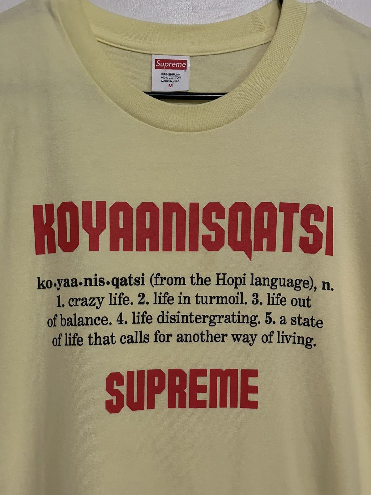 Supreme Supreme Koyaanisqatsi Tee Size US M / EU 48-50 / 2 - 2 Thumbnail