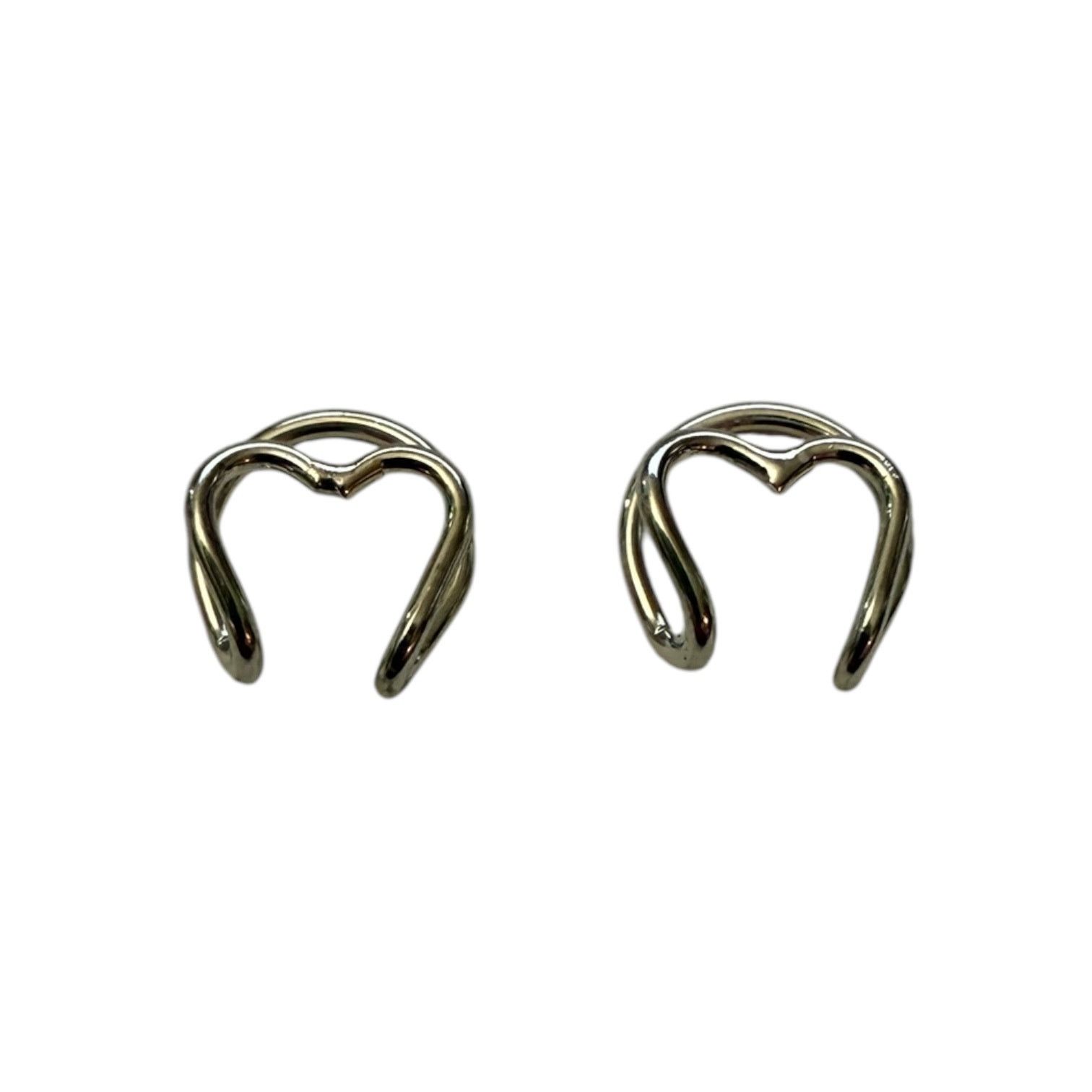 Other Silver Heart Non Piercing Ear Cuff Earring Size ONE SIZE - 3 Thumbnail