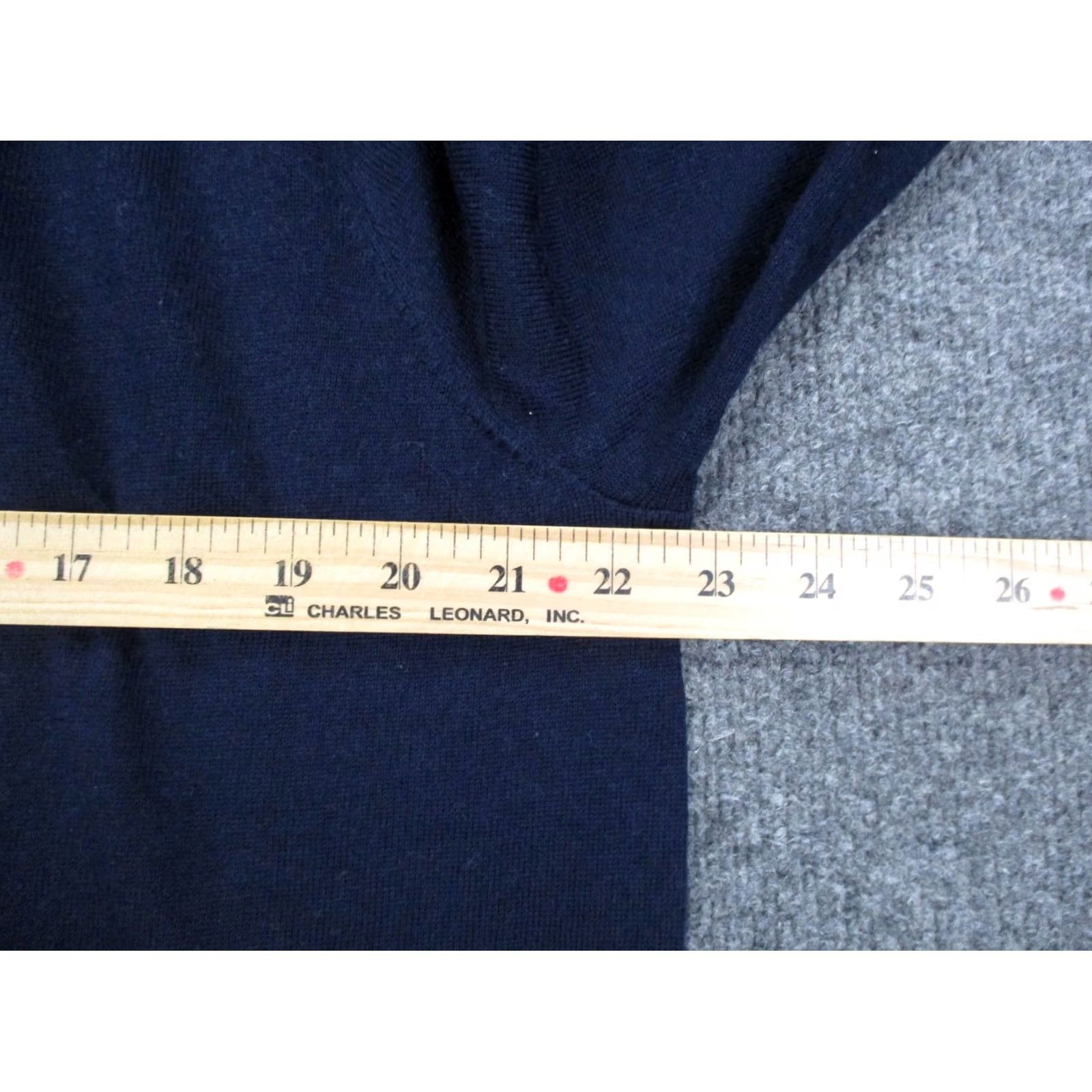 Polo Ralph Lauren Polo Ralph Lauren Sweater Men XL Navy Blue Merino Wool Knit Pullover V-Neck Logo Casual Golf Size US XL / EU 56 / 4 - 5 Thumbnail