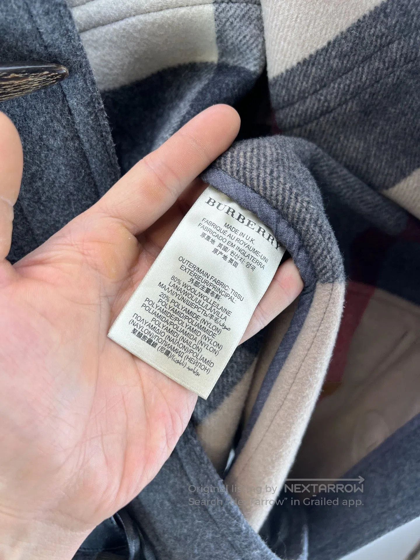 Burberry Burberry Brit Gray Wool Coat M. Size US M / EU 48-50 / 2 - 5 Thumbnail