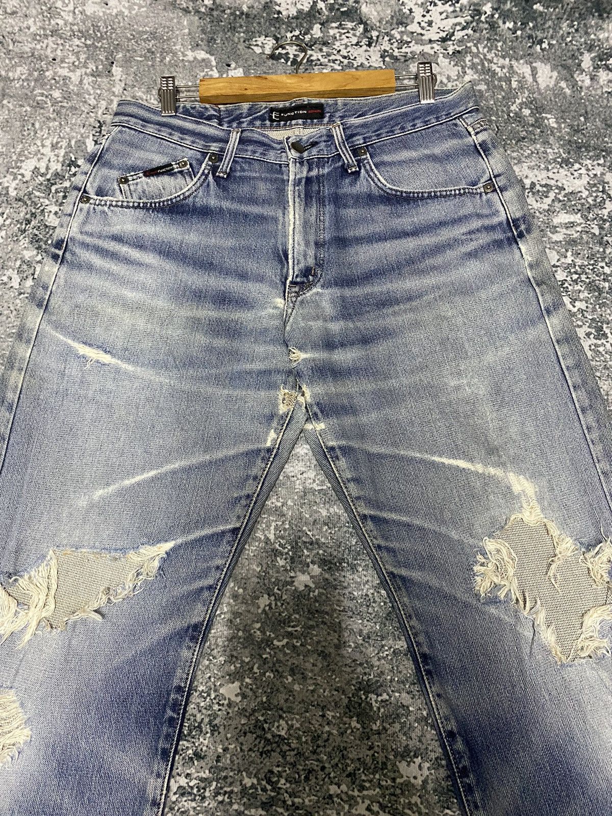 Edwin × Vintage Vintage Edwin E Function Distressed Denim Jeans Size US 34 / EU 50 - 3 Thumbnail
