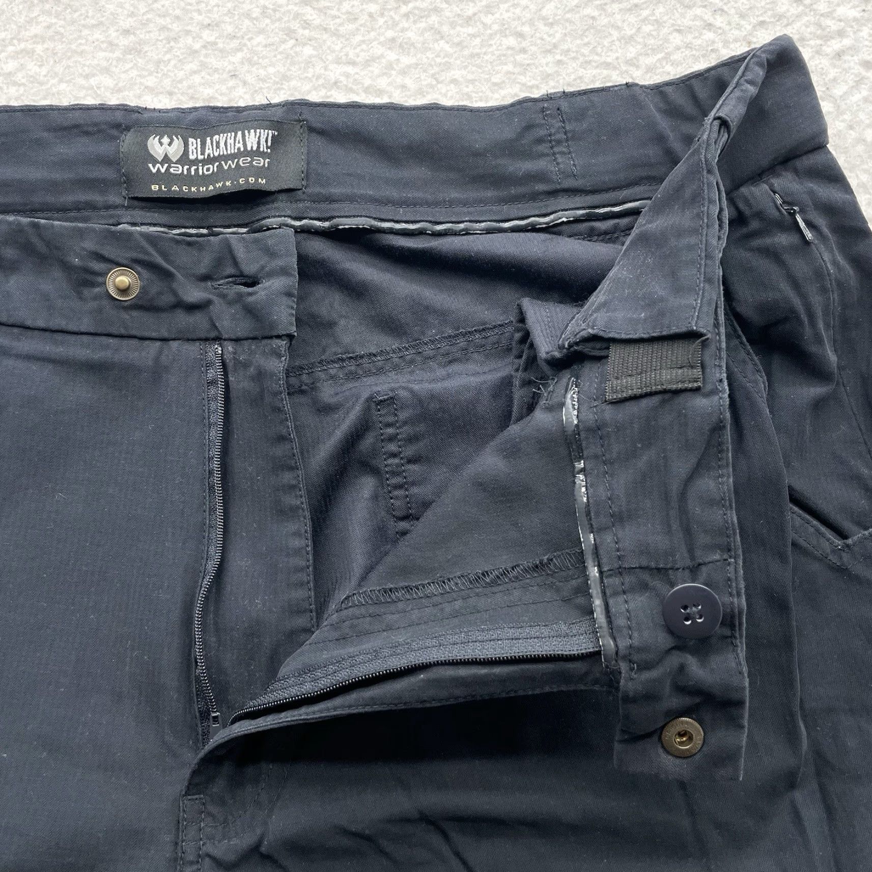 Doublet BLACKHAWK! Pants Mens 40x33 Black Cargo Ultralight Tactical Warrior Double Knee Size US 40 / EU 56 - 7 Thumbnail