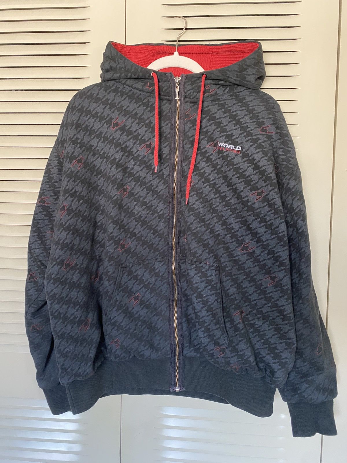 World Industries Vintage 90’s World Industries Zip Up Hoodie Sweatshirt y2K Size US L / EU 52-54 / 3 - 2 Thumbnail