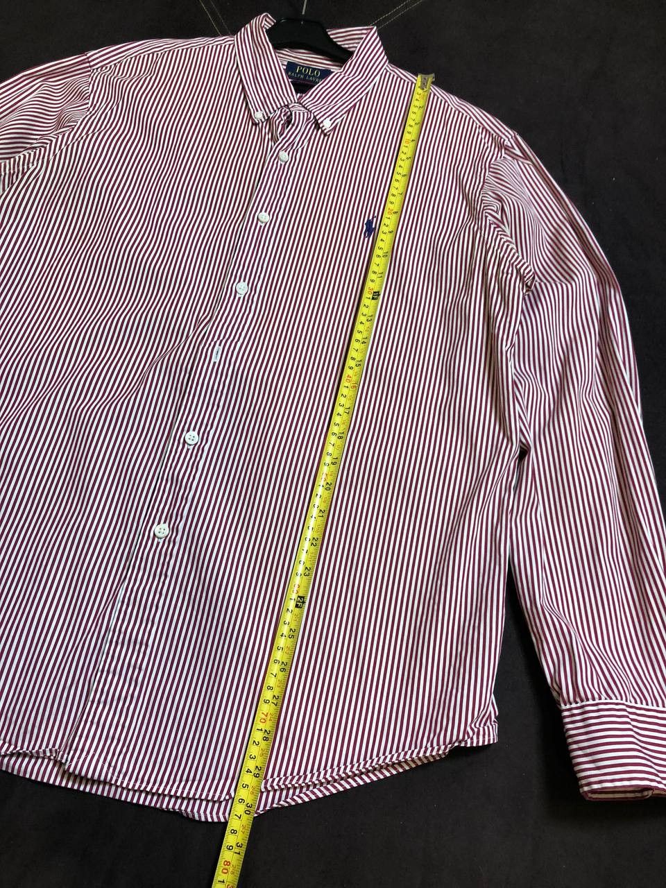 Polo Ralph Lauren Polo Ralph Lauren Classic Red striped Dress sirt Size US XL / EU 56 / 4 - 5 Thumbnail