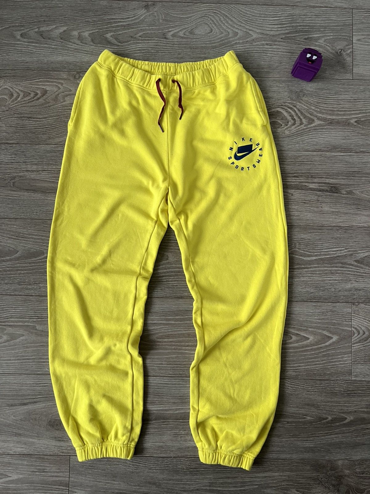 Nike ‼️Nike Sportswear NSW 253 Yellow Cotton Joggers‼️ Size US 32 / EU 48 - 2 Thumbnail