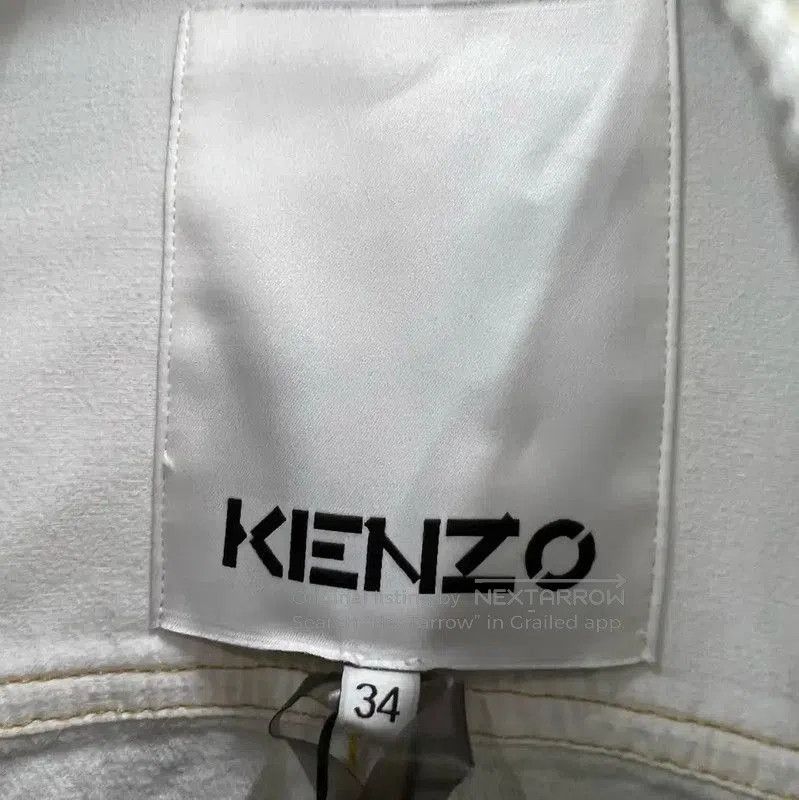 Kenzo KENZO White Cotton Ladies' Jacket . Size XXS / US 00 / IT 34 - 4 Thumbnail