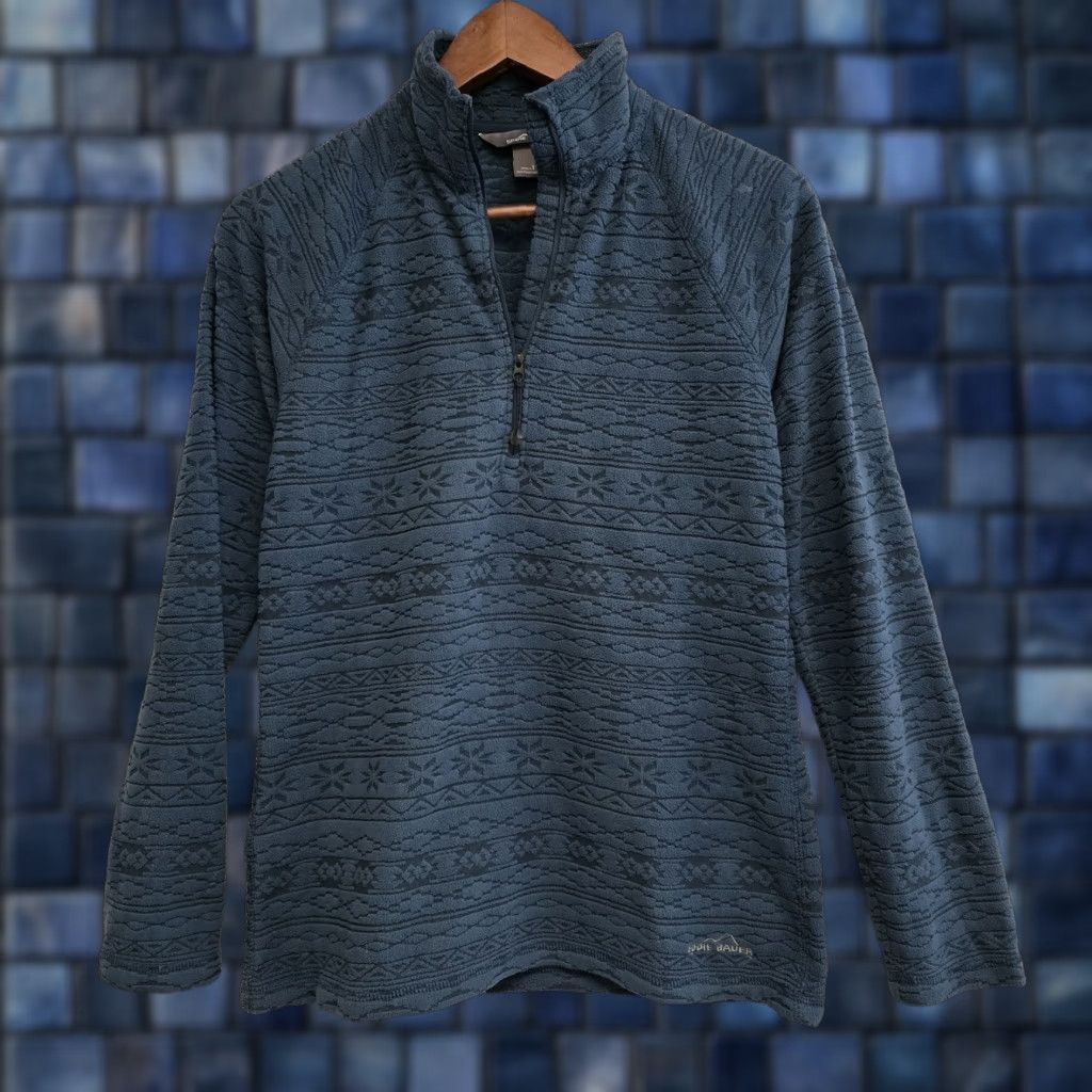 Eddie Bauer Eddie Bauer Midweight Fleece Pullover 1/4 Zip Aztec Pattern Size S Women Multicolor Sweater Pullover AQ Size S / US 4 / IT 40 - 1 Thumbnail
