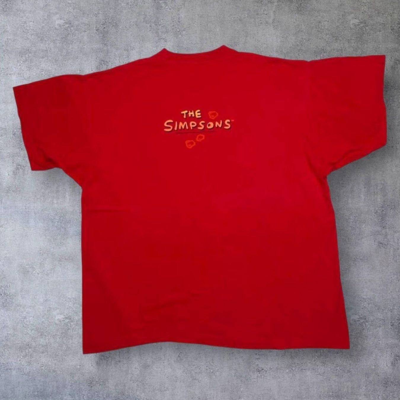 Vintage VINTAGE The Simpsons “Just Donut” TV Show Graphic Red T-Shirt Large Mens Shirt Regular Short Sleeve Crew Neck - 1995 BG Size US L / EU 52-54 / 3 - 2 Thumbnail