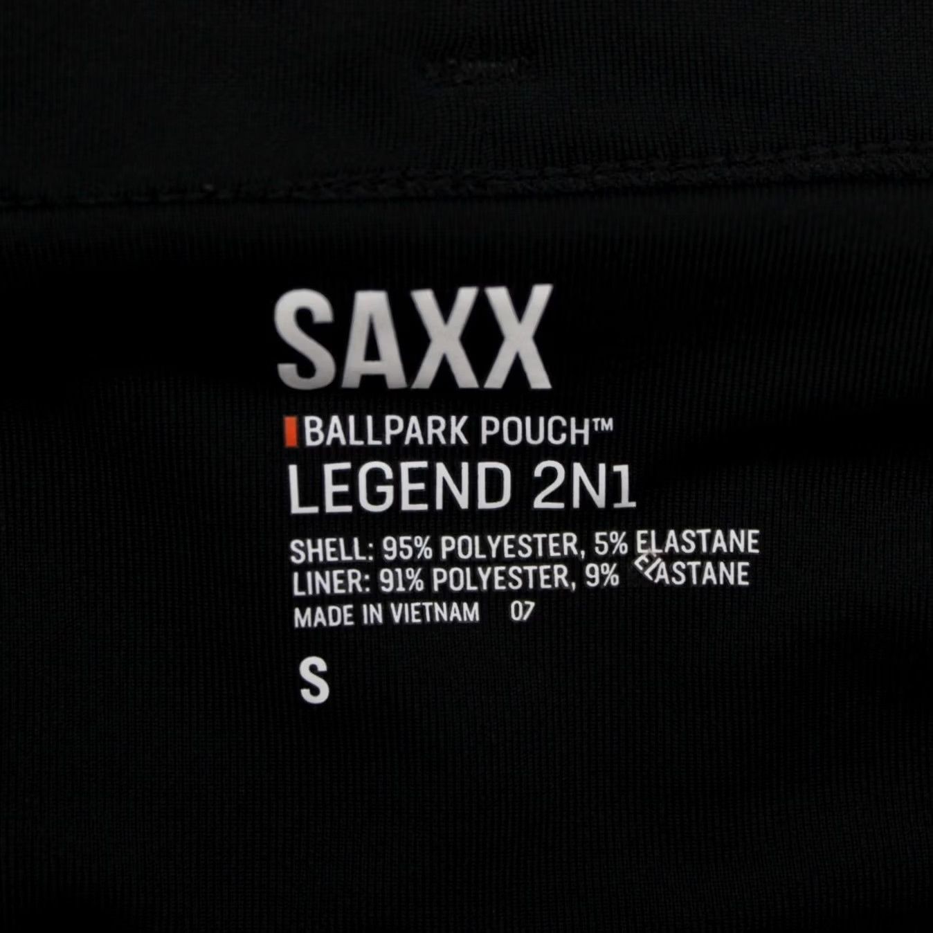 Vintage Saxx Legend 2N1 Short Men Small Blue Ballpark Pouch Polyester Lined 10" Inseam Ballpark Pouch Size US 29 - 7 Thumbnail