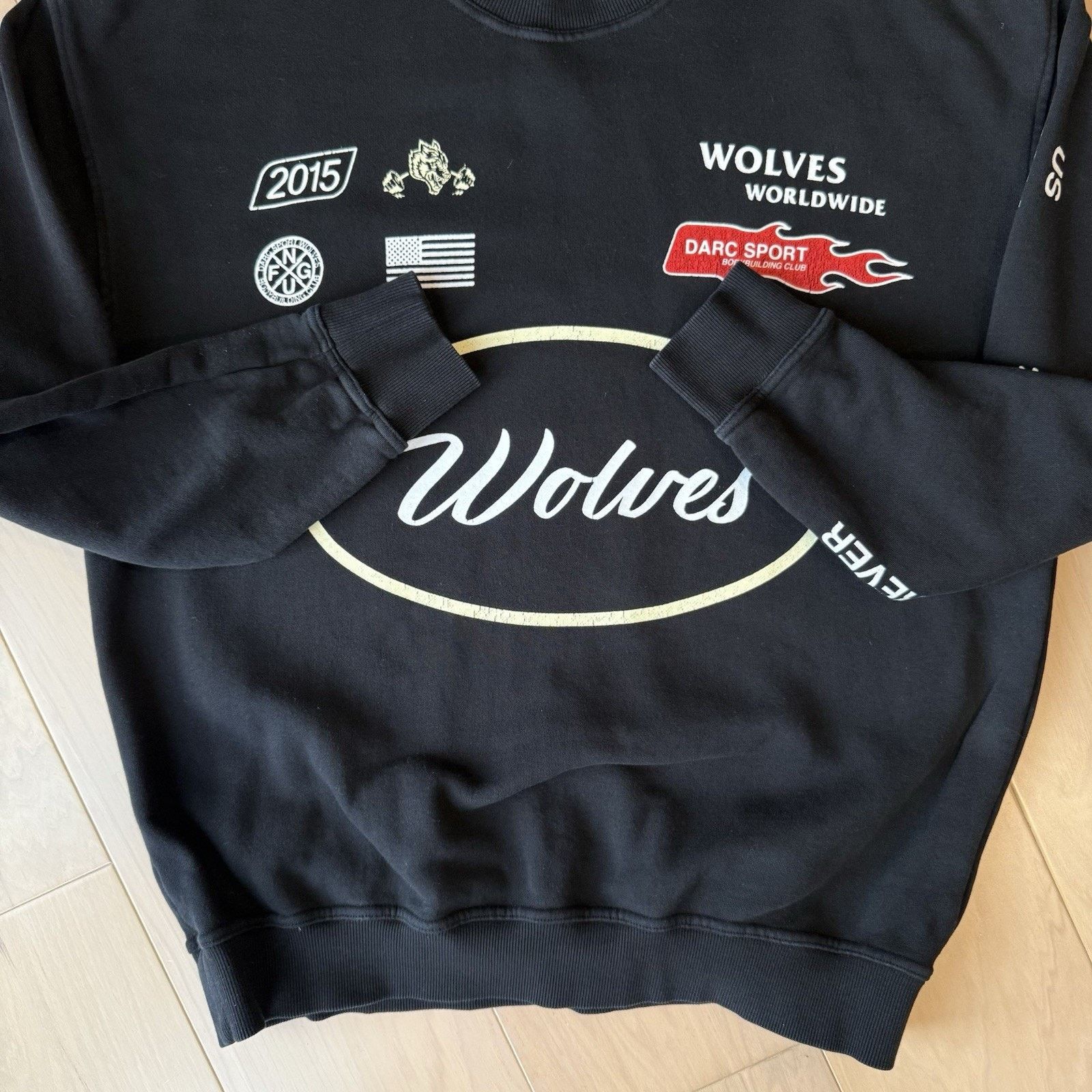 Darc Sport Darc Sport Wolves Club Sweatshirt M Black Fleece Pullover Size US M / EU 48-50 / 2 - 6 Thumbnail
