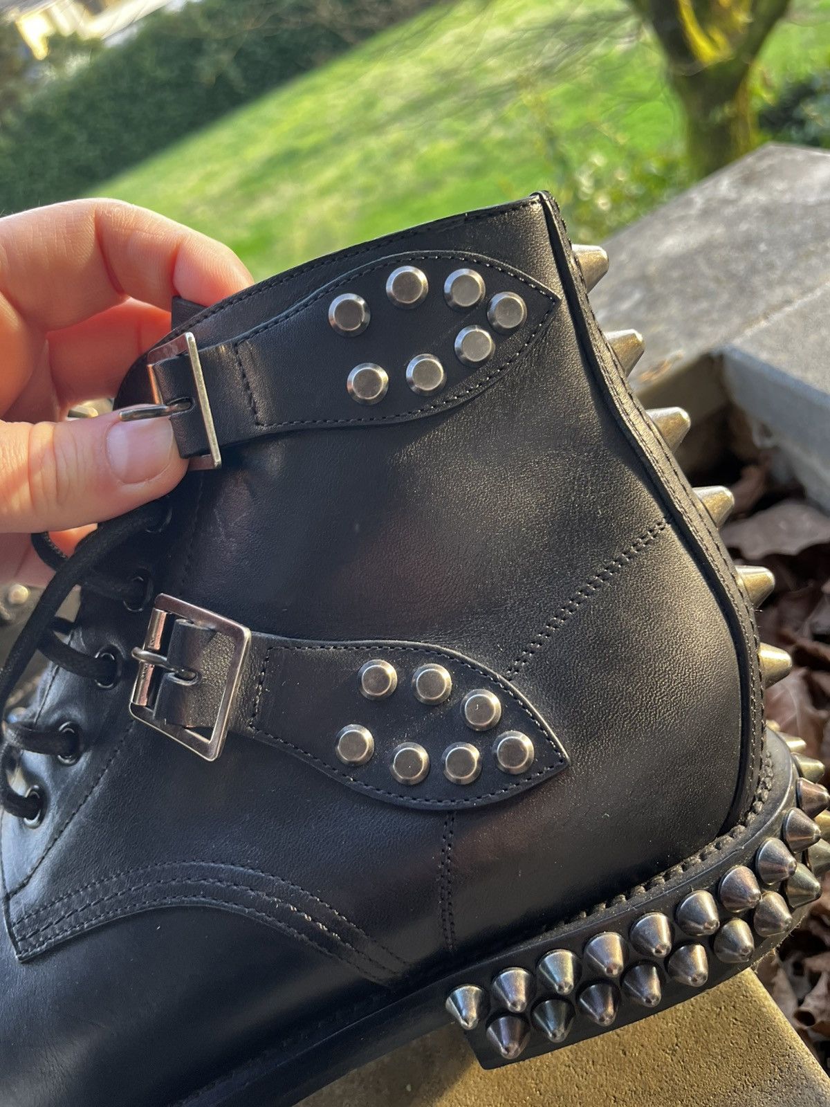 Saint Laurent Paris Saint Laurent Hedi Slimane Studded Boots Size US 8 / EU 41 - 3 Thumbnail