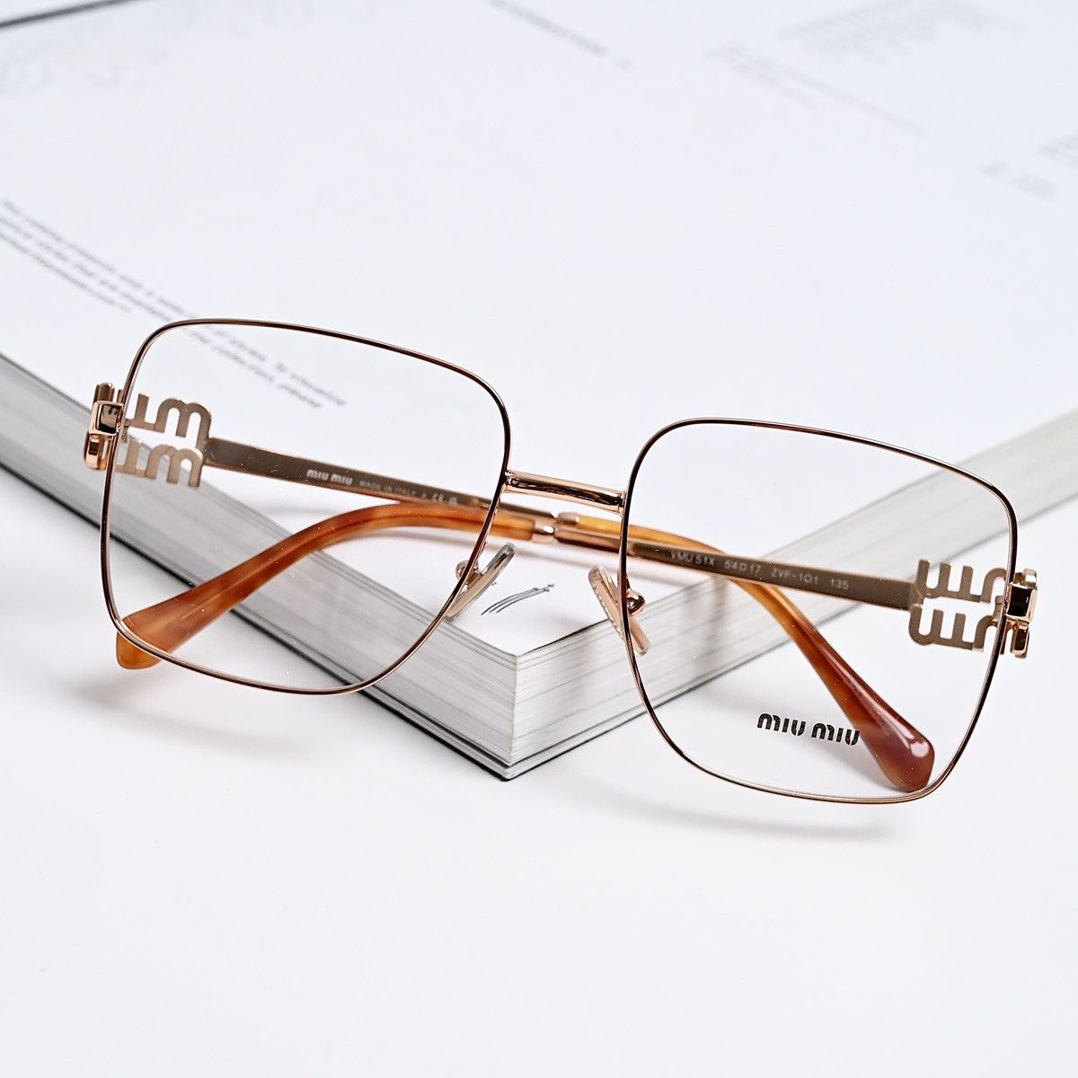 Miu Miu MIU MIU 0MU 51XV GLASSES Size ONE SIZE - 7 Thumbnail