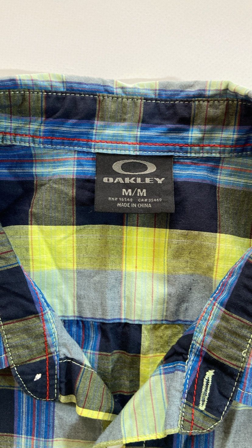 Oakley Oakley vintage button up plaid t-shirt tee Size US M / EU 48-50 / 2 - 9 Thumbnail