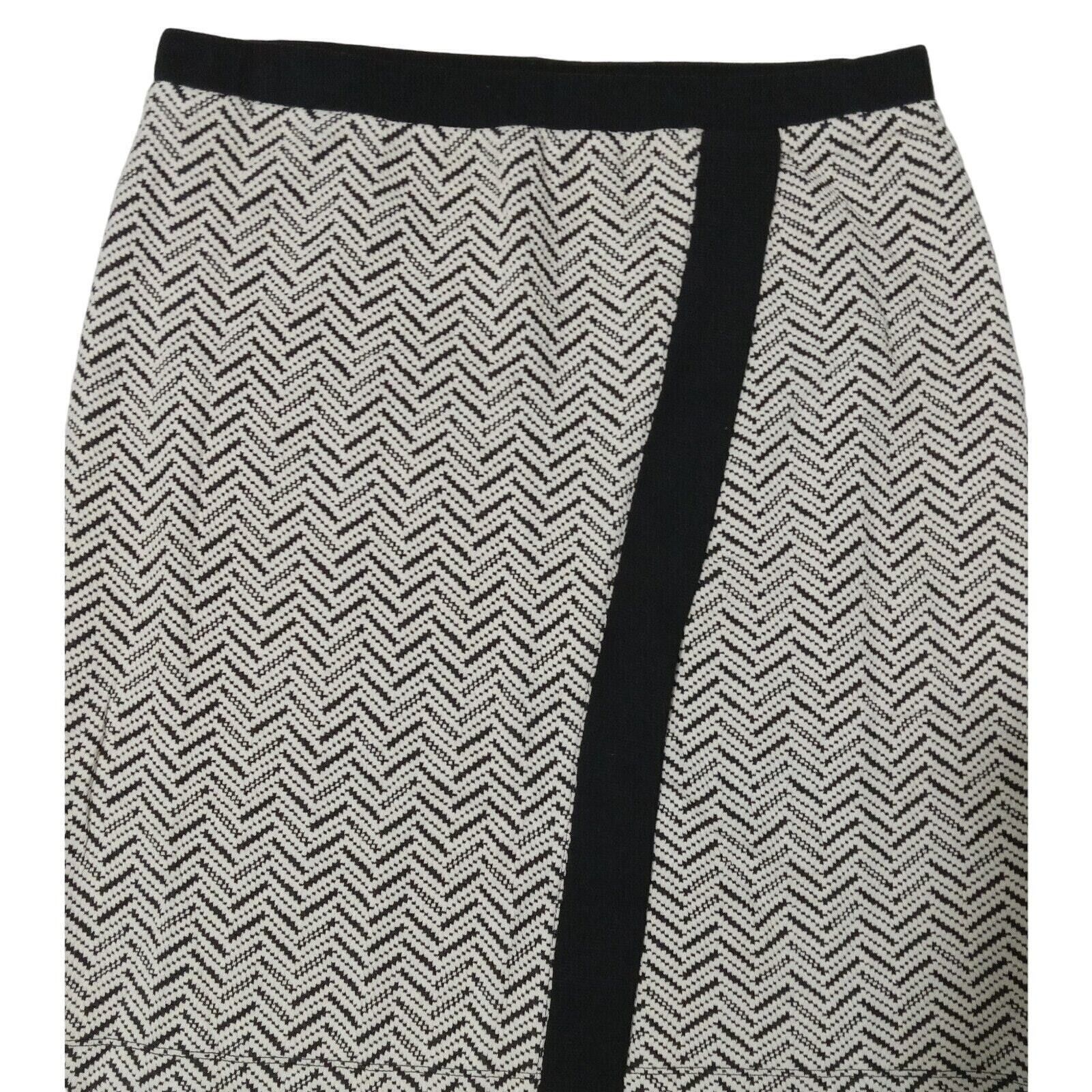 & Other Stories ZAC & RACHEL Skirt L Women's Wrap Knit Chevron No Slit Size 34" / US 12 / IT 48 - 3 Thumbnail