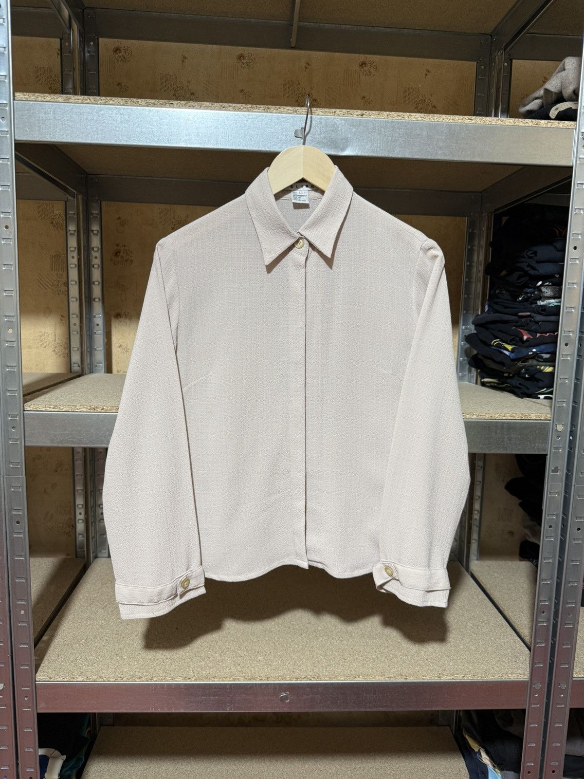 Celine × Designer Rare Luxury Vintage Button Blouses Celine Street Fashion Size L / US 10 / IT 46 - 1 Thumbnail