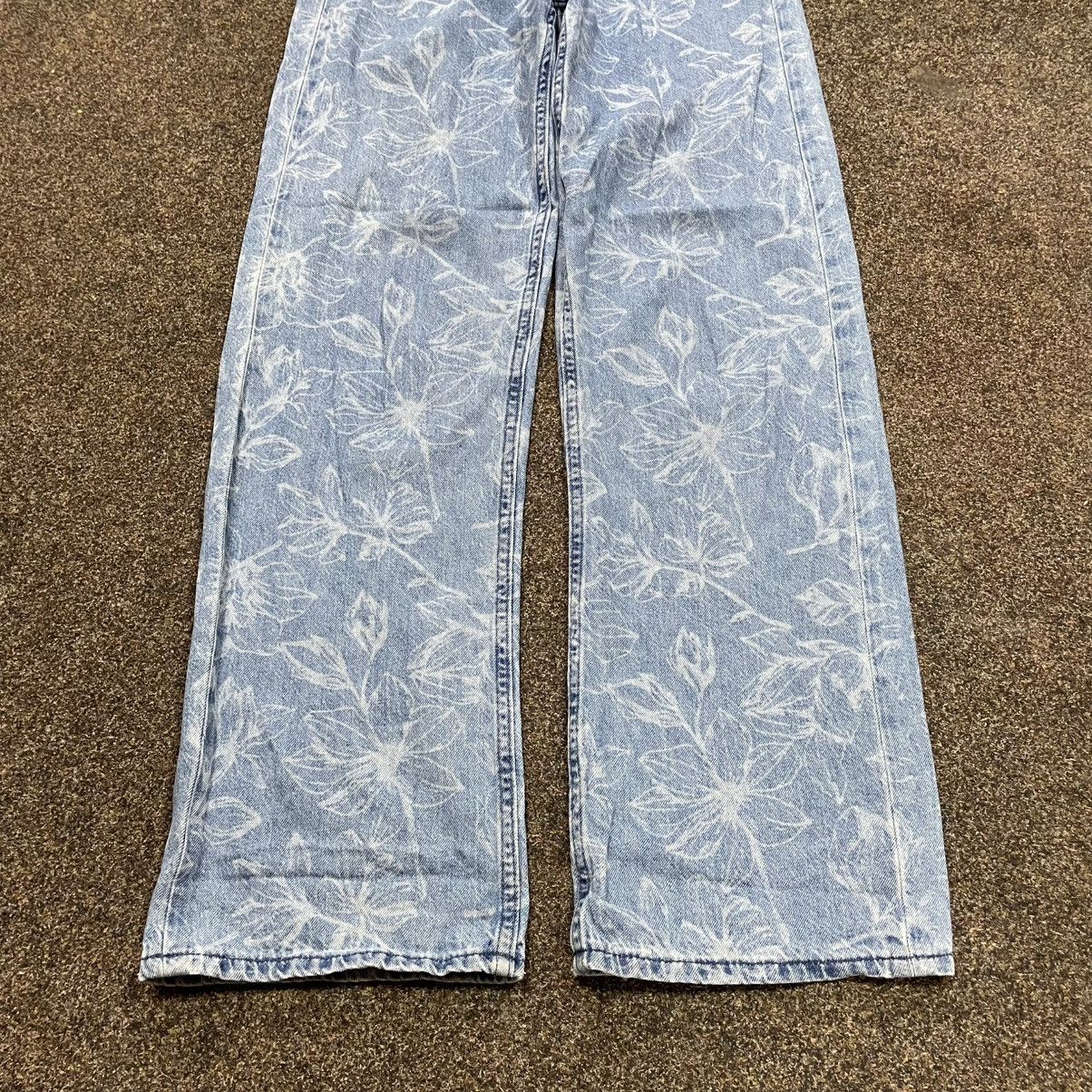 Vintage Y2K Baggy Wide Leg All Over Print Jeans Vintage Streetwear 3 Size 30" / US 8 / IT 44 - 5 Thumbnail